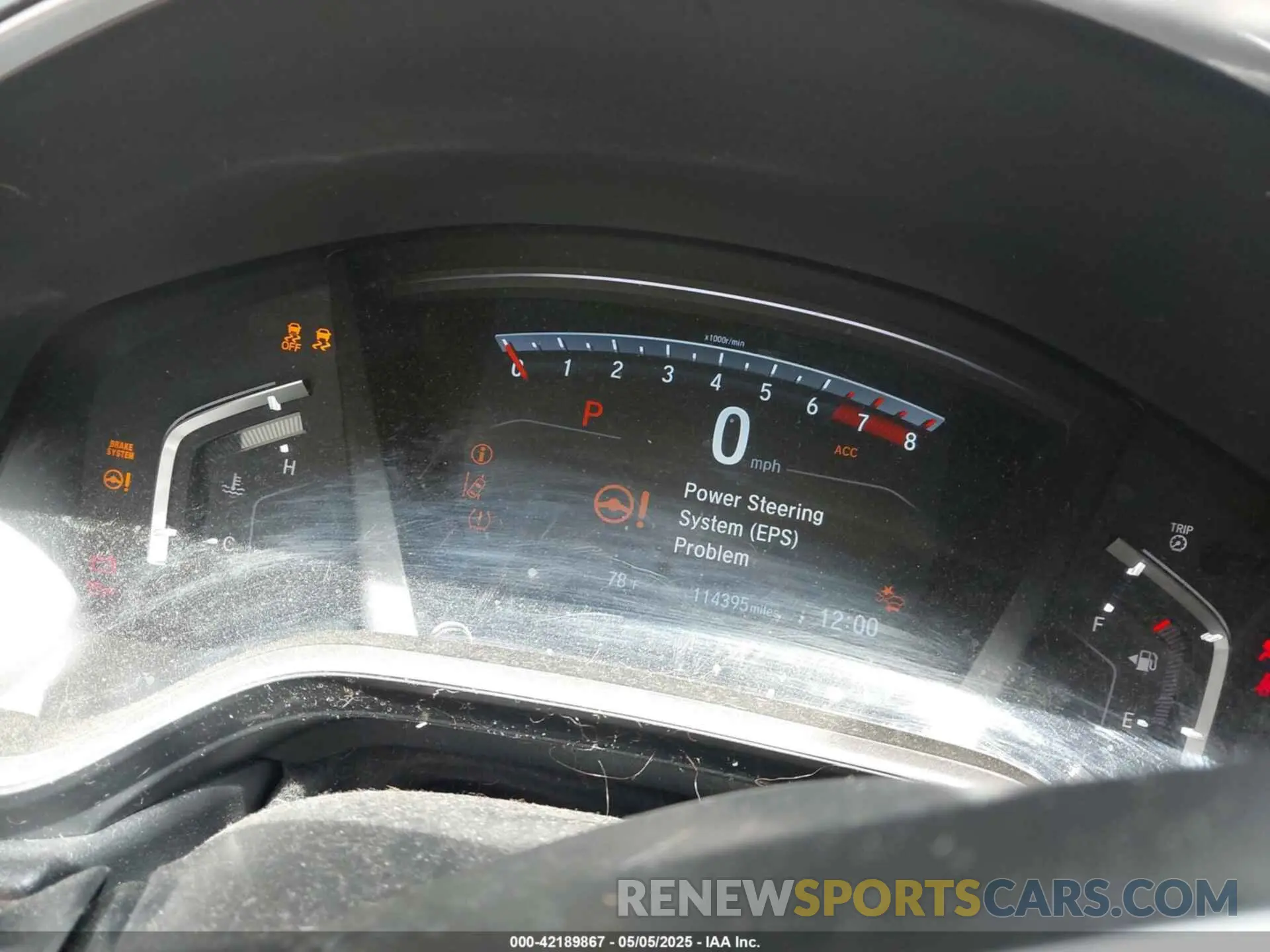 7 fotografías del automóvil dañado 5J6RW1H84KA017039 HONDA CR-V 2019