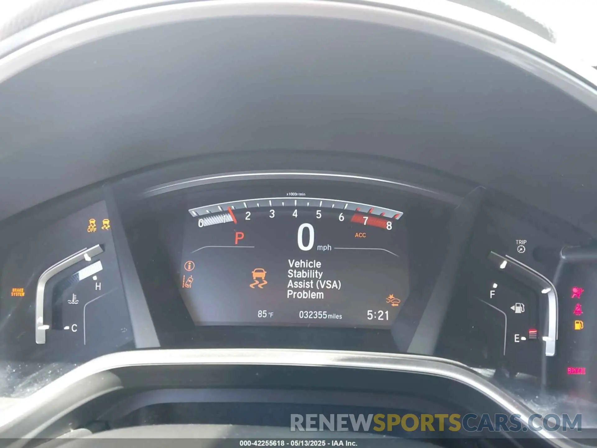 7 fotografías del automóvil dañado 5J6RW2H52KL012177 HONDA CR-V 2019