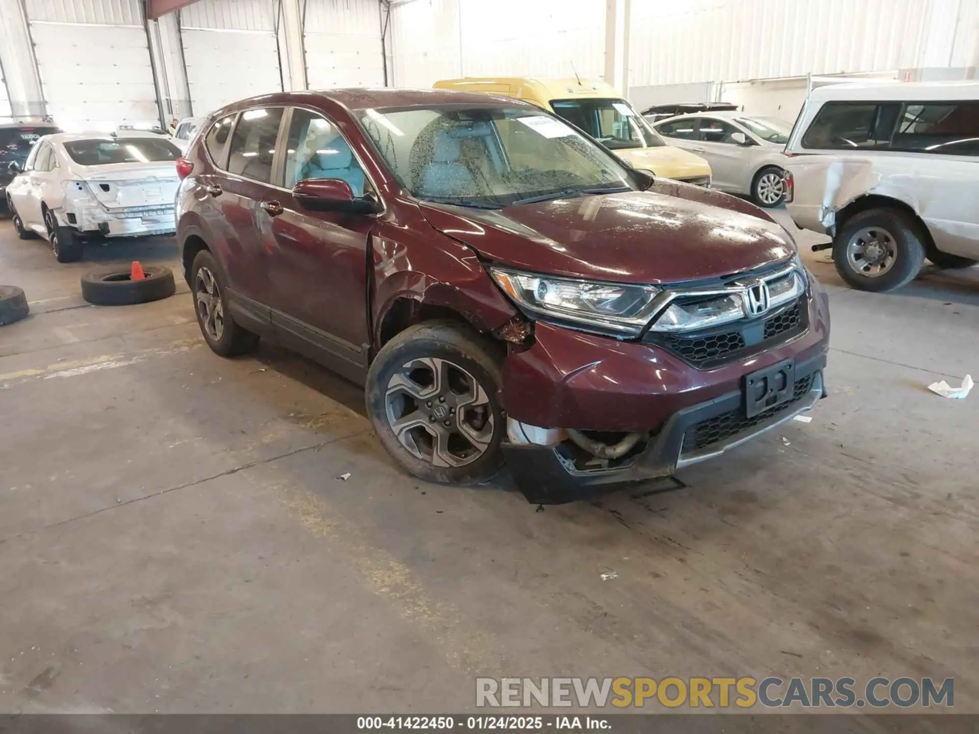 1 fotografías del automóvil dañado 5J6RW2H53KL007733 HONDA CR-V 2019