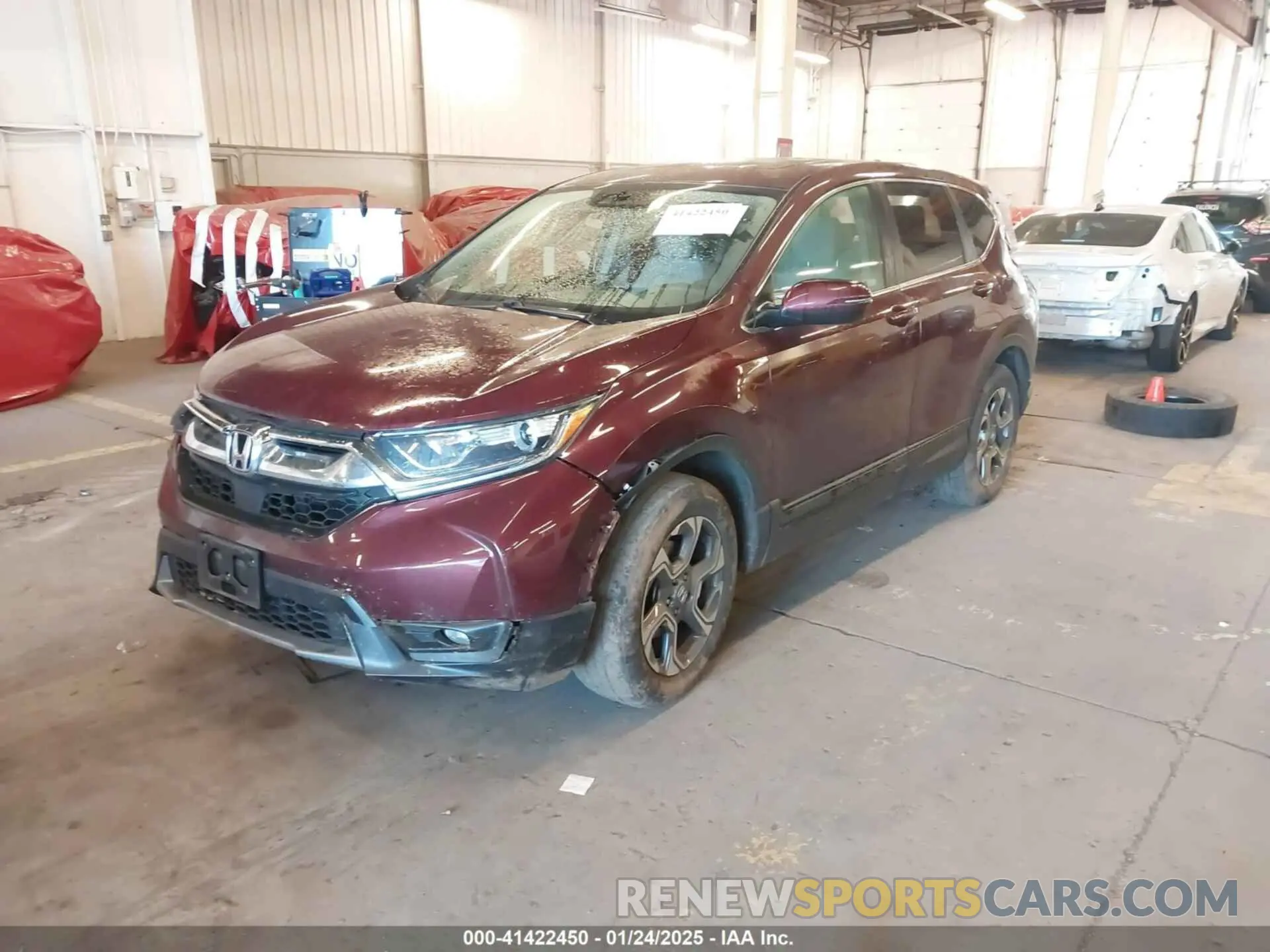 2 fotografías del automóvil dañado 5J6RW2H53KL007733 HONDA CR-V 2019