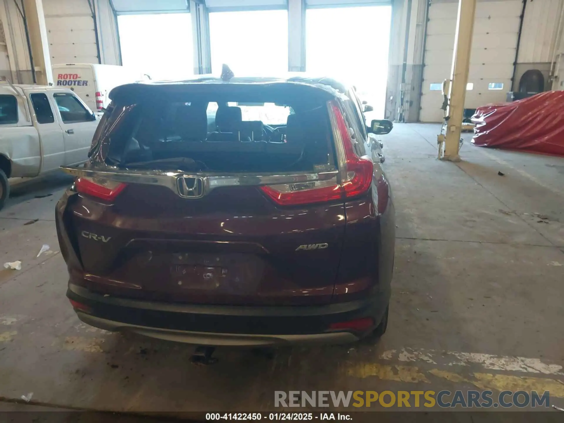 20 fotografías del automóvil dañado 5J6RW2H53KL007733 HONDA CR-V 2019