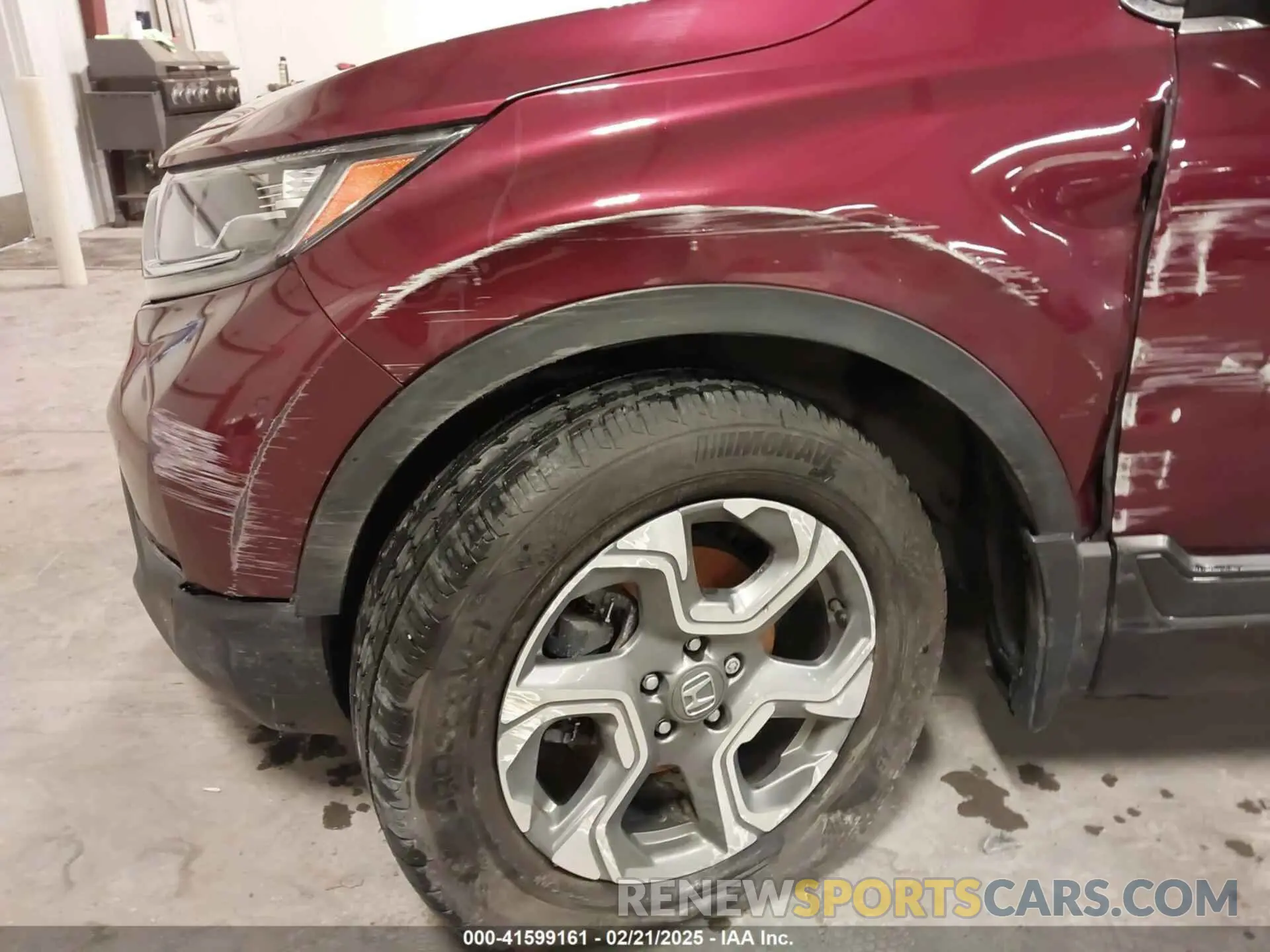 17 fotografías del automóvil dañado 5J6RW2H55KL021343 HONDA CR-V 2019