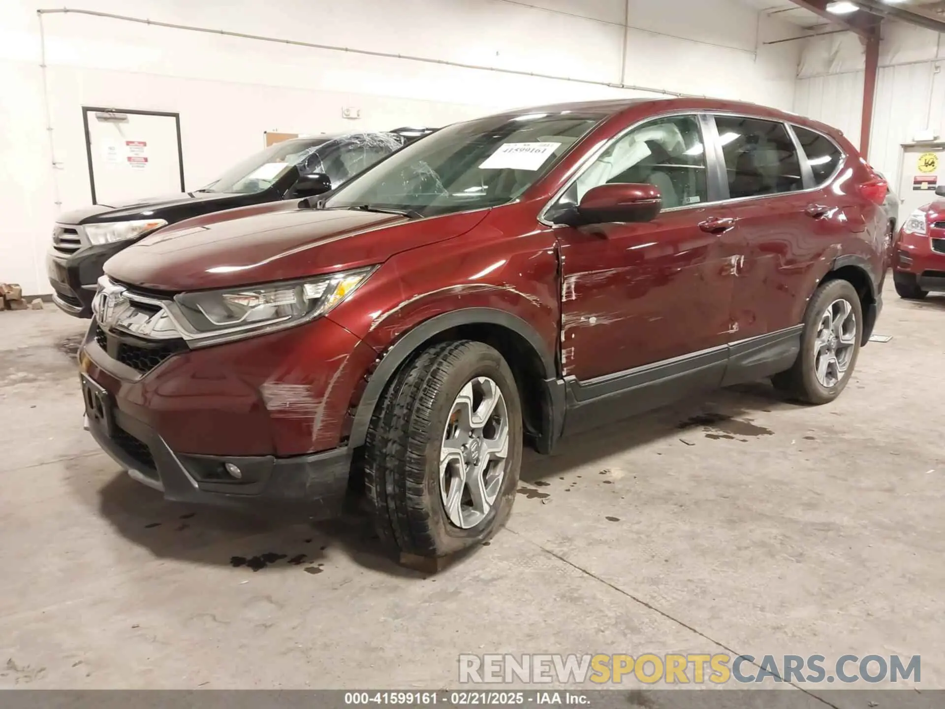 2 fotografías del automóvil dañado 5J6RW2H55KL021343 HONDA CR-V 2019