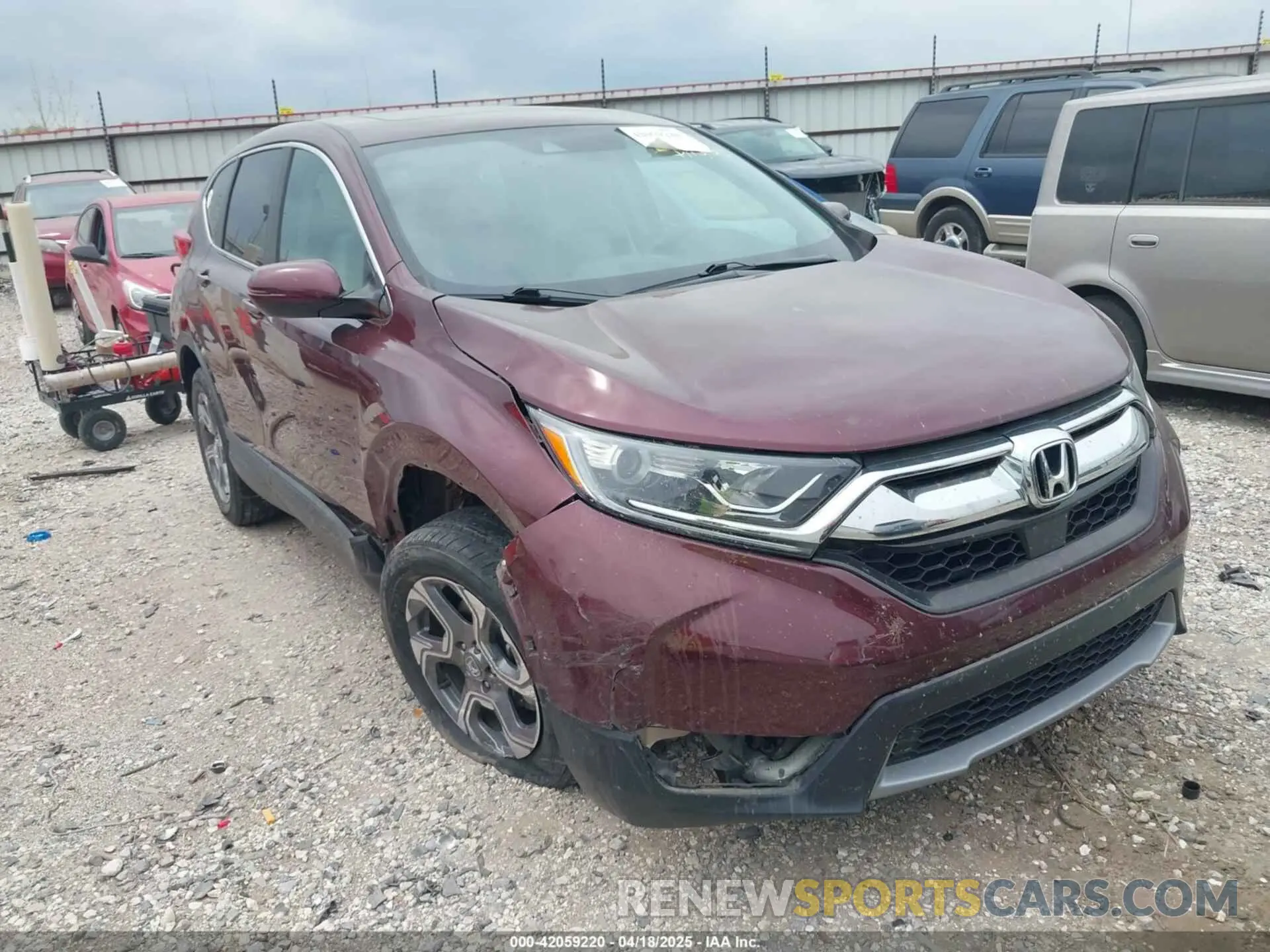 1 fotografías del automóvil dañado 5J6RW2H56KL007712 HONDA CR-V 2019