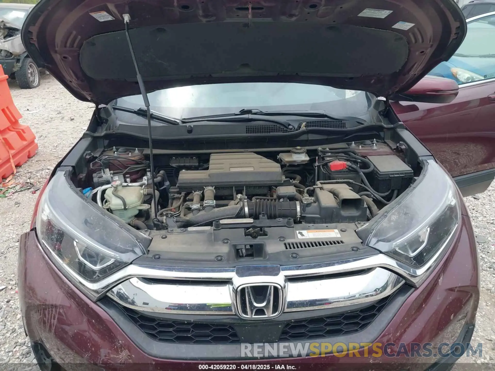 10 fotografías del automóvil dañado 5J6RW2H56KL007712 HONDA CR-V 2019