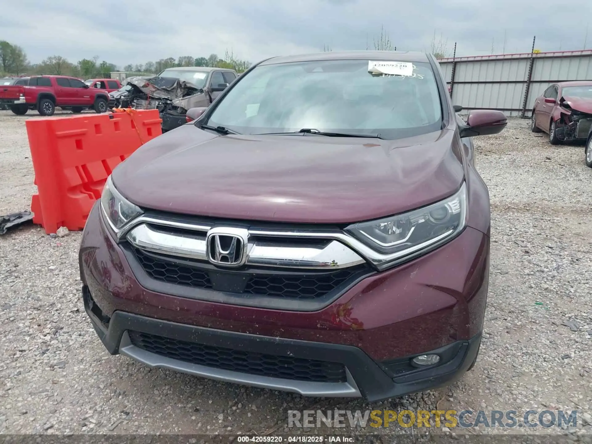 12 fotografías del automóvil dañado 5J6RW2H56KL007712 HONDA CR-V 2019