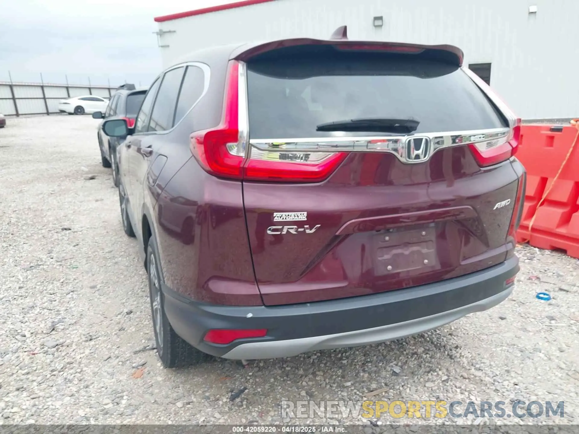 3 fotografías del automóvil dañado 5J6RW2H56KL007712 HONDA CR-V 2019