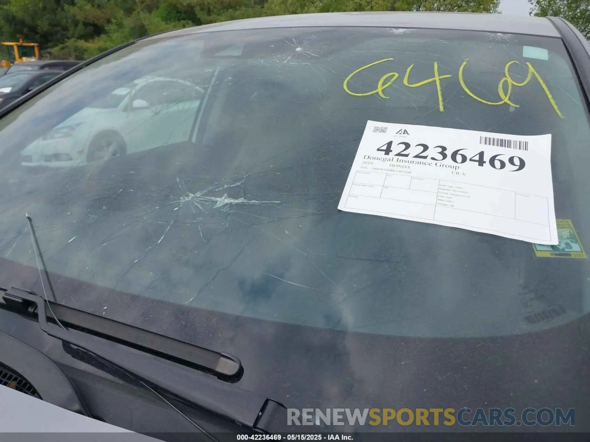 17 fotografías del automóvil dañado 5J6RW2H88KL002408 HONDA CR-V 2019