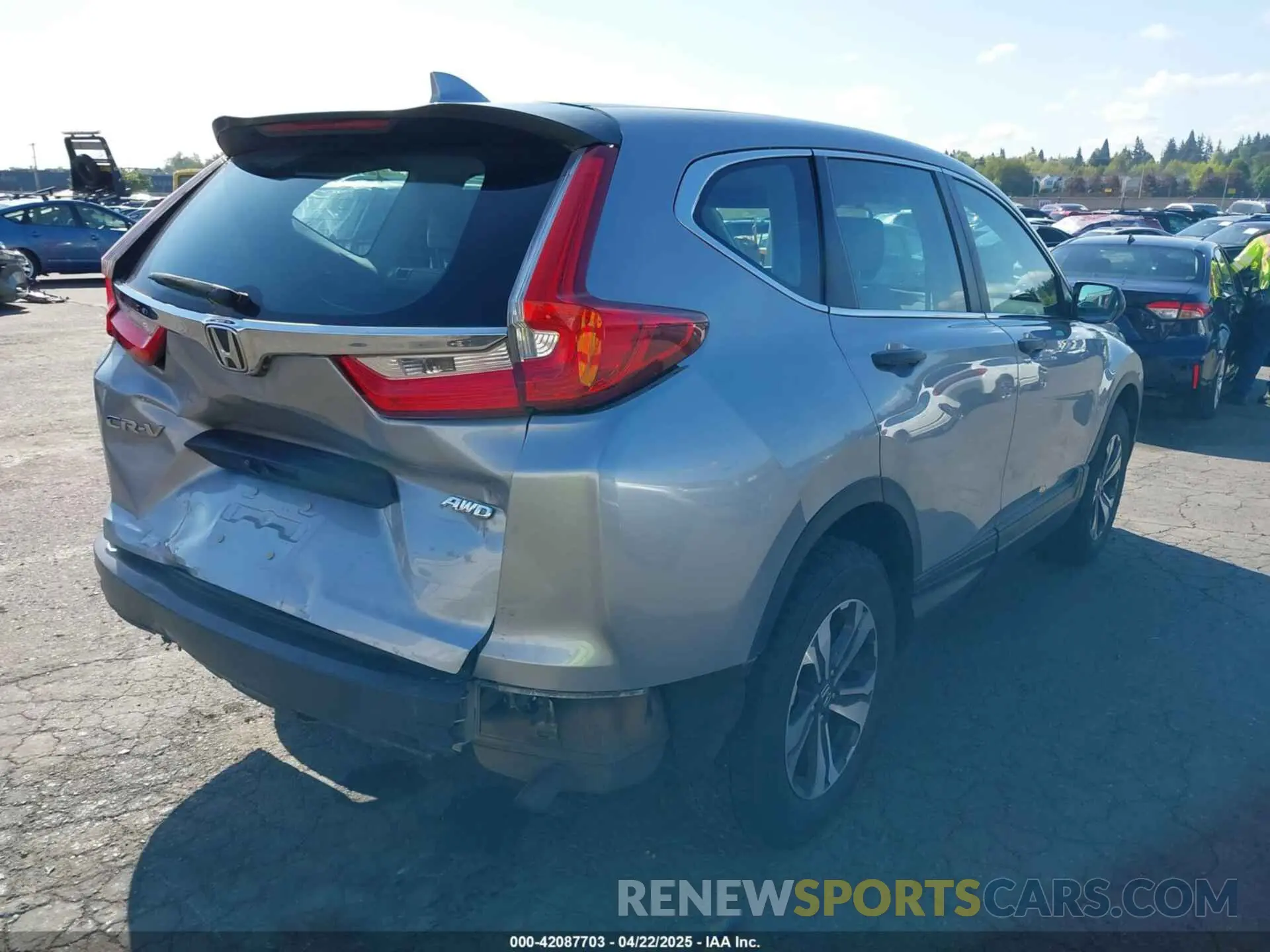 4 fotografías del automóvil dañado 5J6RW6H31KL003721 HONDA CR-V 2019