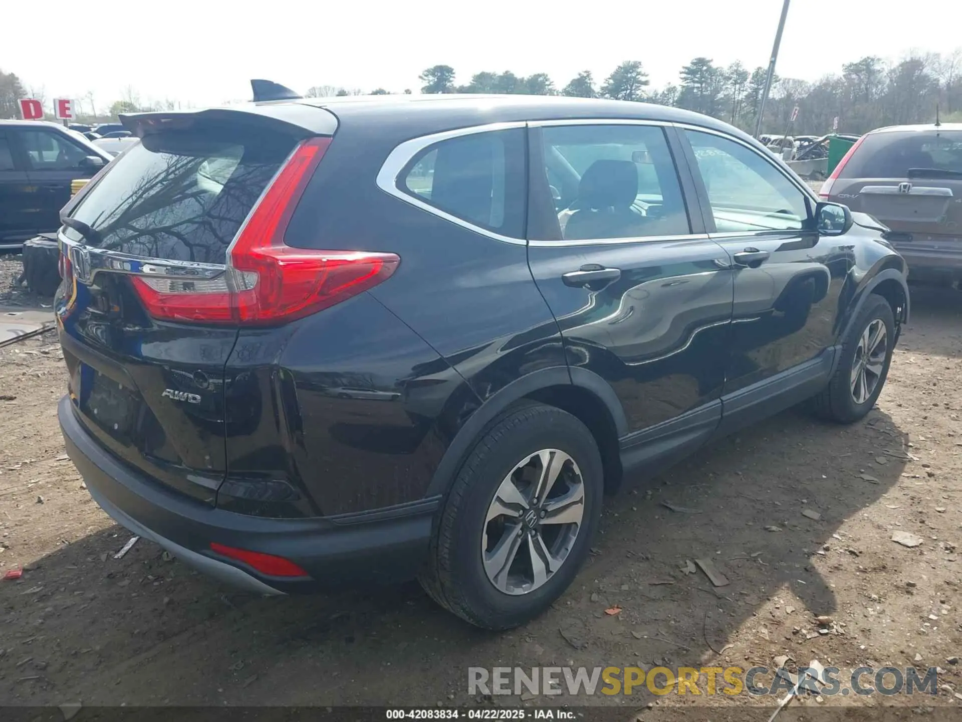 4 fotografías del automóvil dañado 5J6RW6H31KL005193 HONDA CR-V 2019