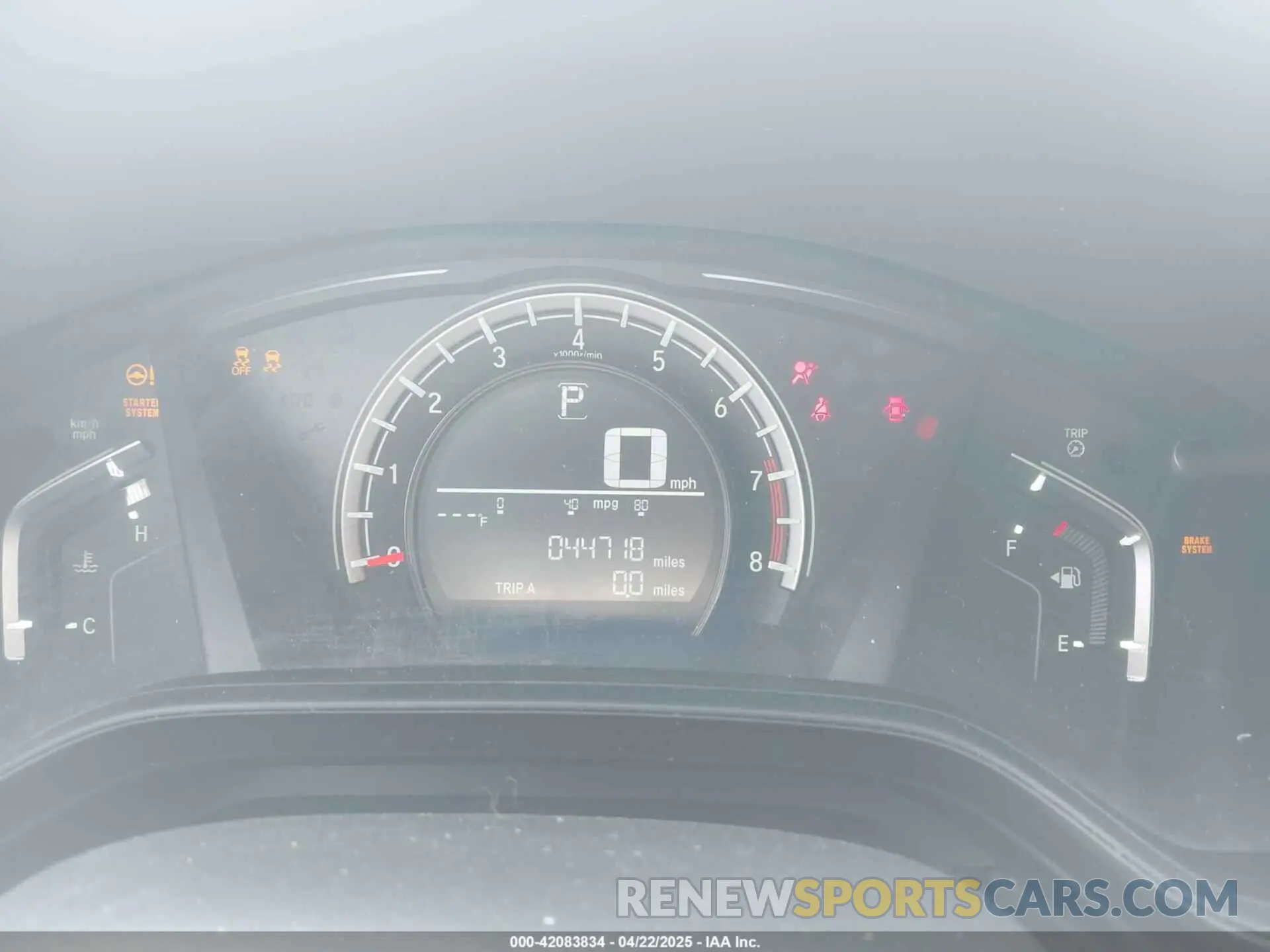 7 fotografías del automóvil dañado 5J6RW6H31KL005193 HONDA CR-V 2019