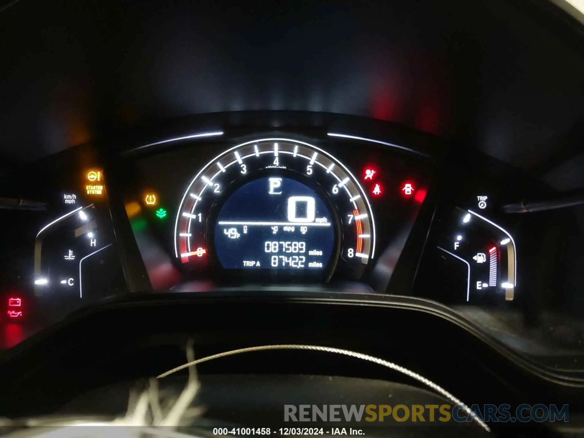 7 fotografías del automóvil dañado 5J6RW6H35KL001664 HONDA CR-V 2019