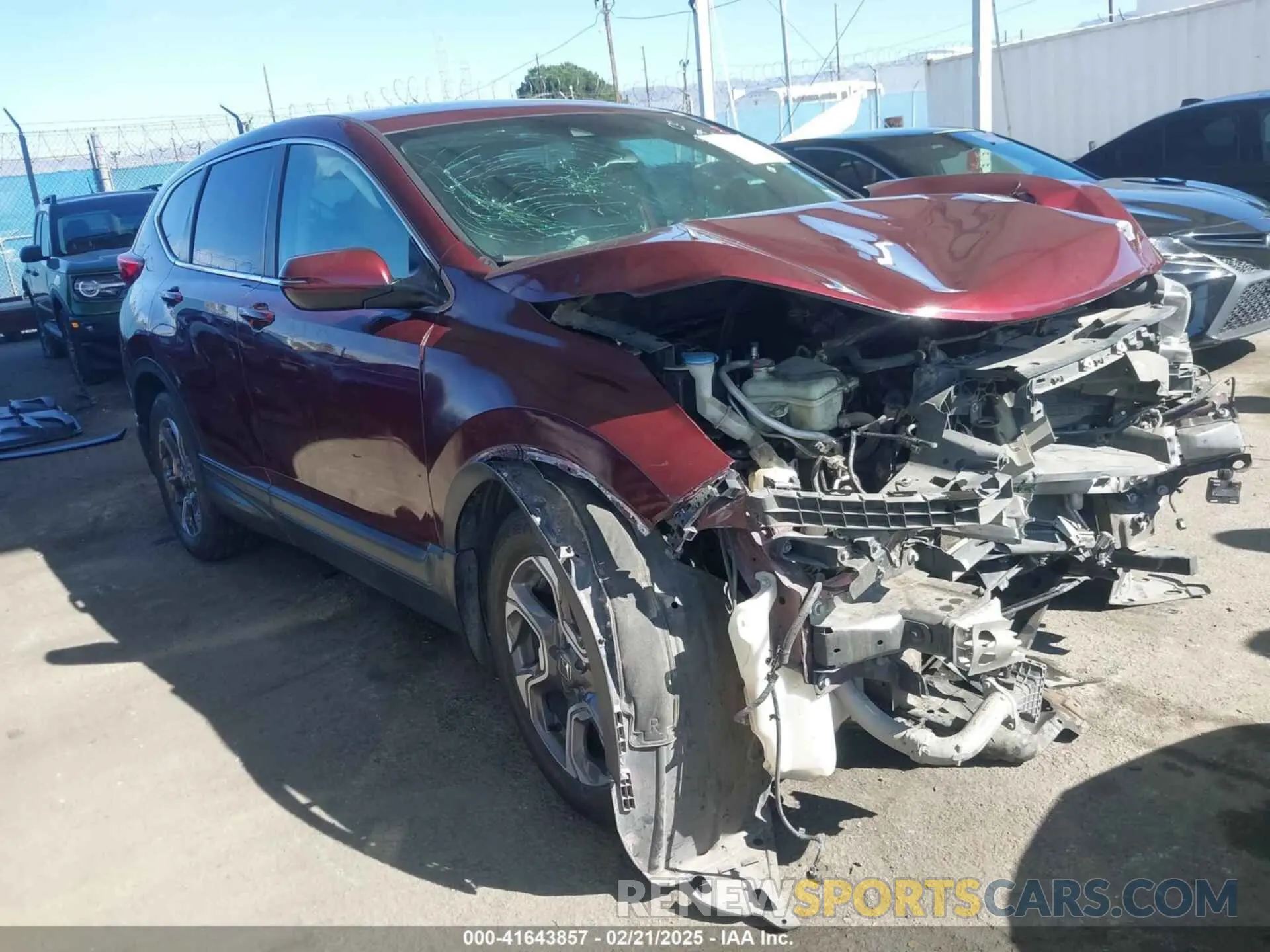 1 fotografías del automóvil dañado 7FARW1H82KE003125 HONDA CR-V 2019