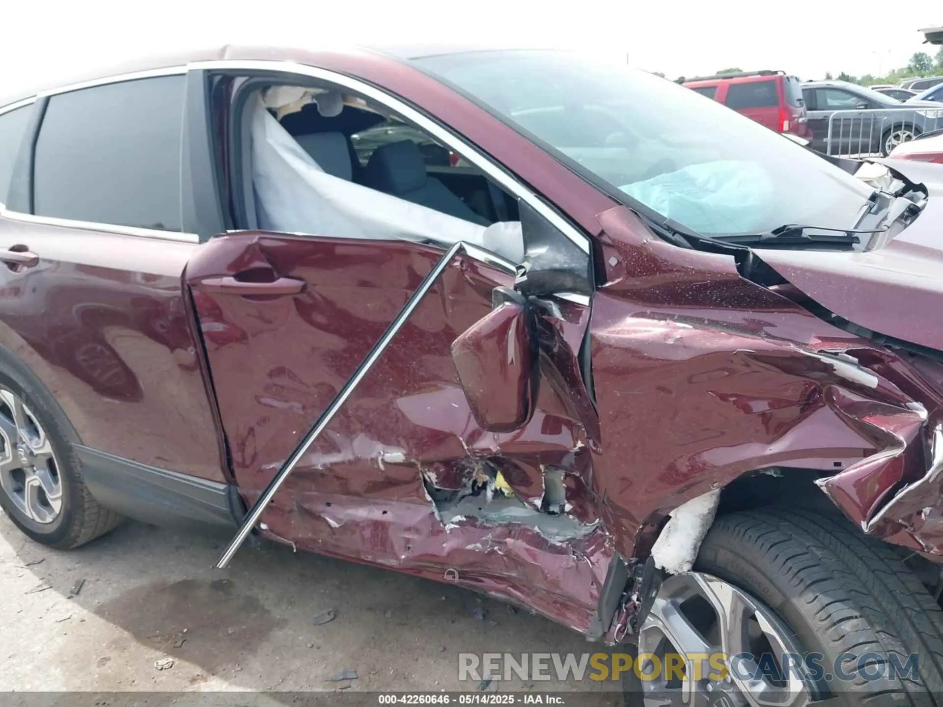 6 fotografías del automóvil dañado 7FARW1H84KE032965 HONDA CR-V 2019