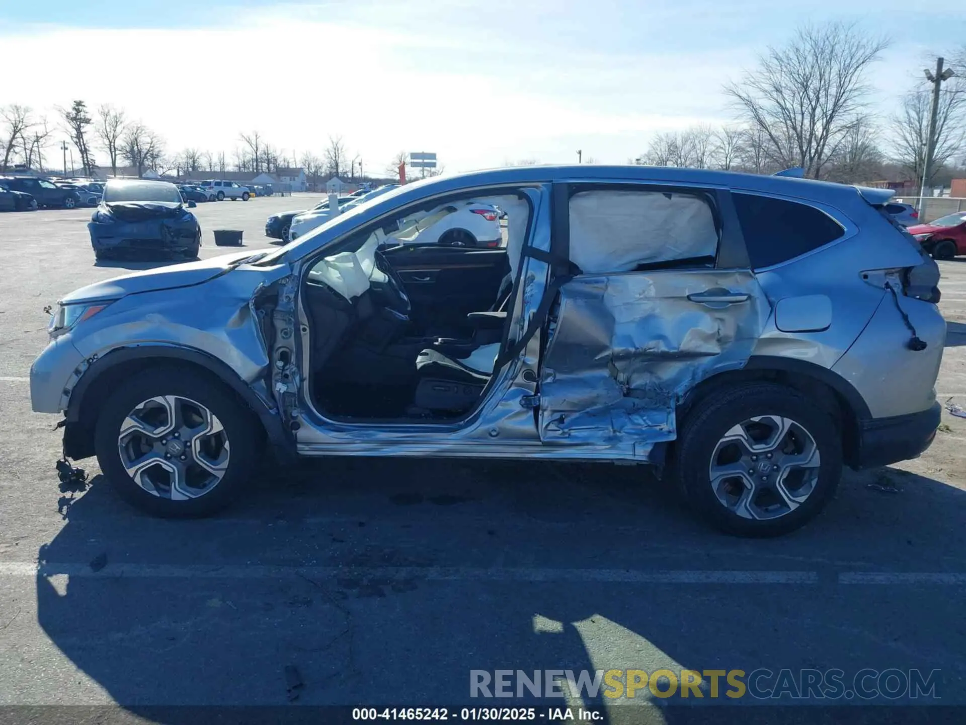 14 fotografías del automóvil dañado 7FARW2H55KE031982 HONDA CR-V 2019