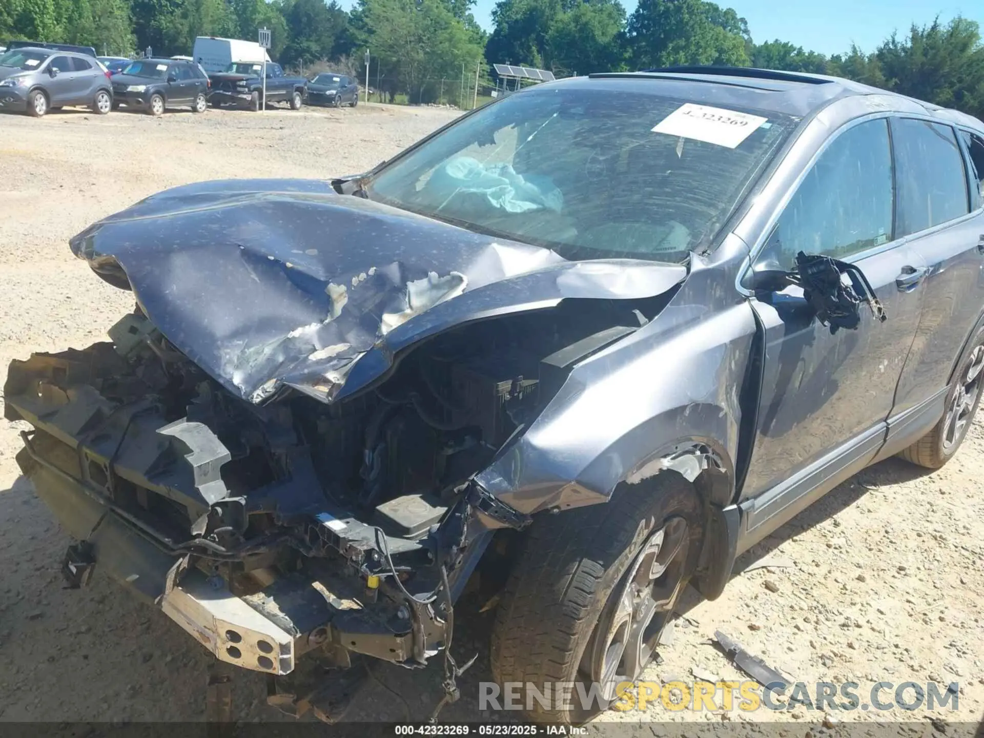 6 fotografías del automóvil dañado 7FARW2H80KE003842 HONDA CR-V 2019