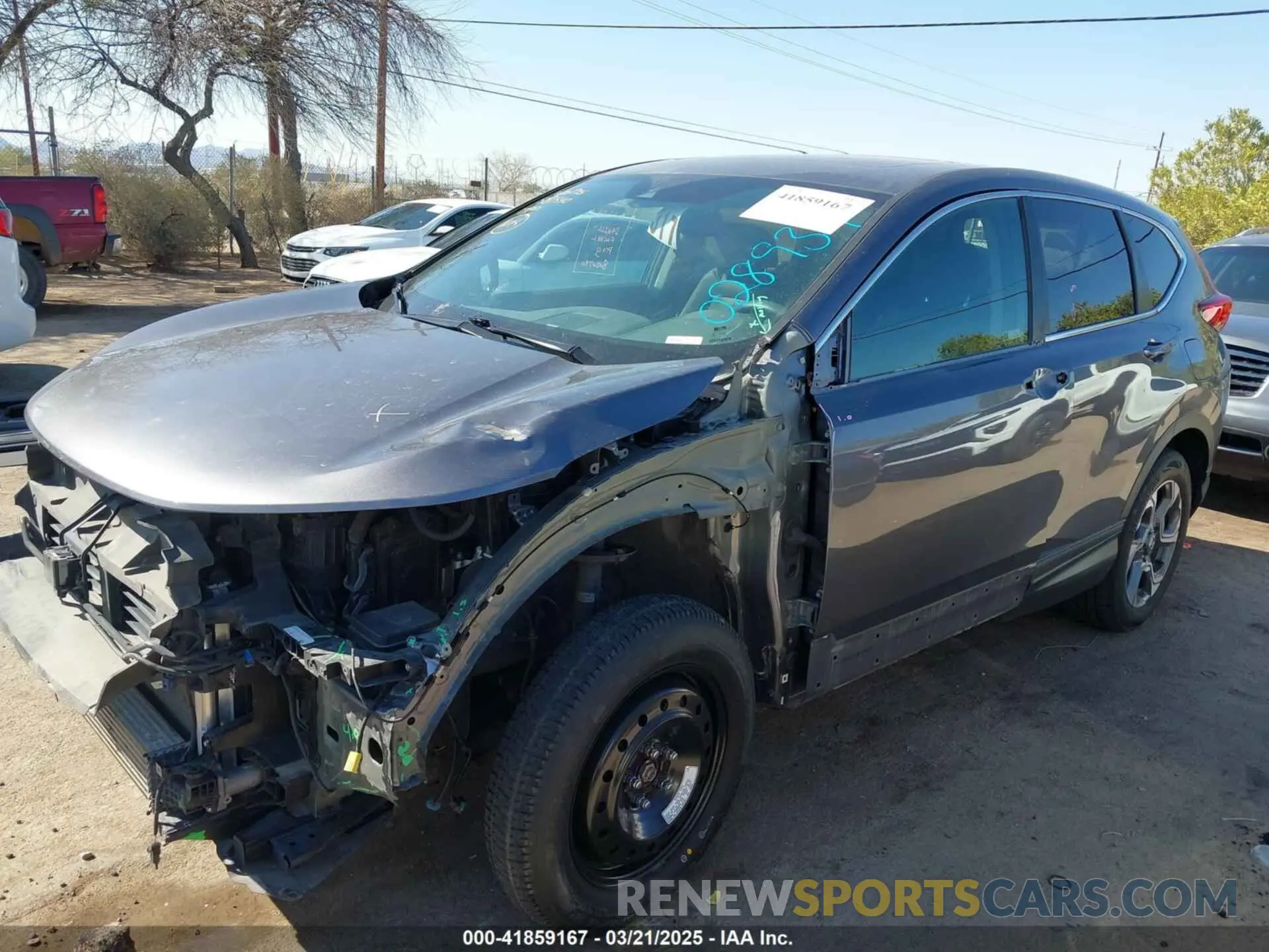 6 fotografías del automóvil dañado 7FARW2H84KE028937 HONDA CR-V 2019
