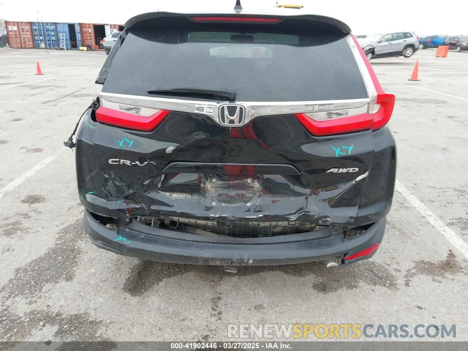 6 fotografías del automóvil dañado 7FARW2H86KE039566 HONDA CR-V 2019