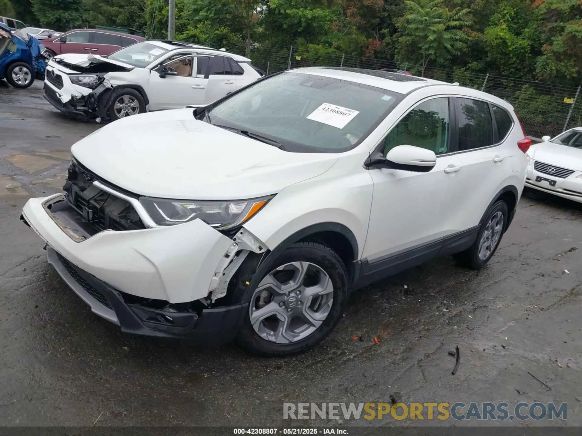 2 fotografías del automóvil dañado 7FARW2H87KE052827 HONDA CR-V 2019