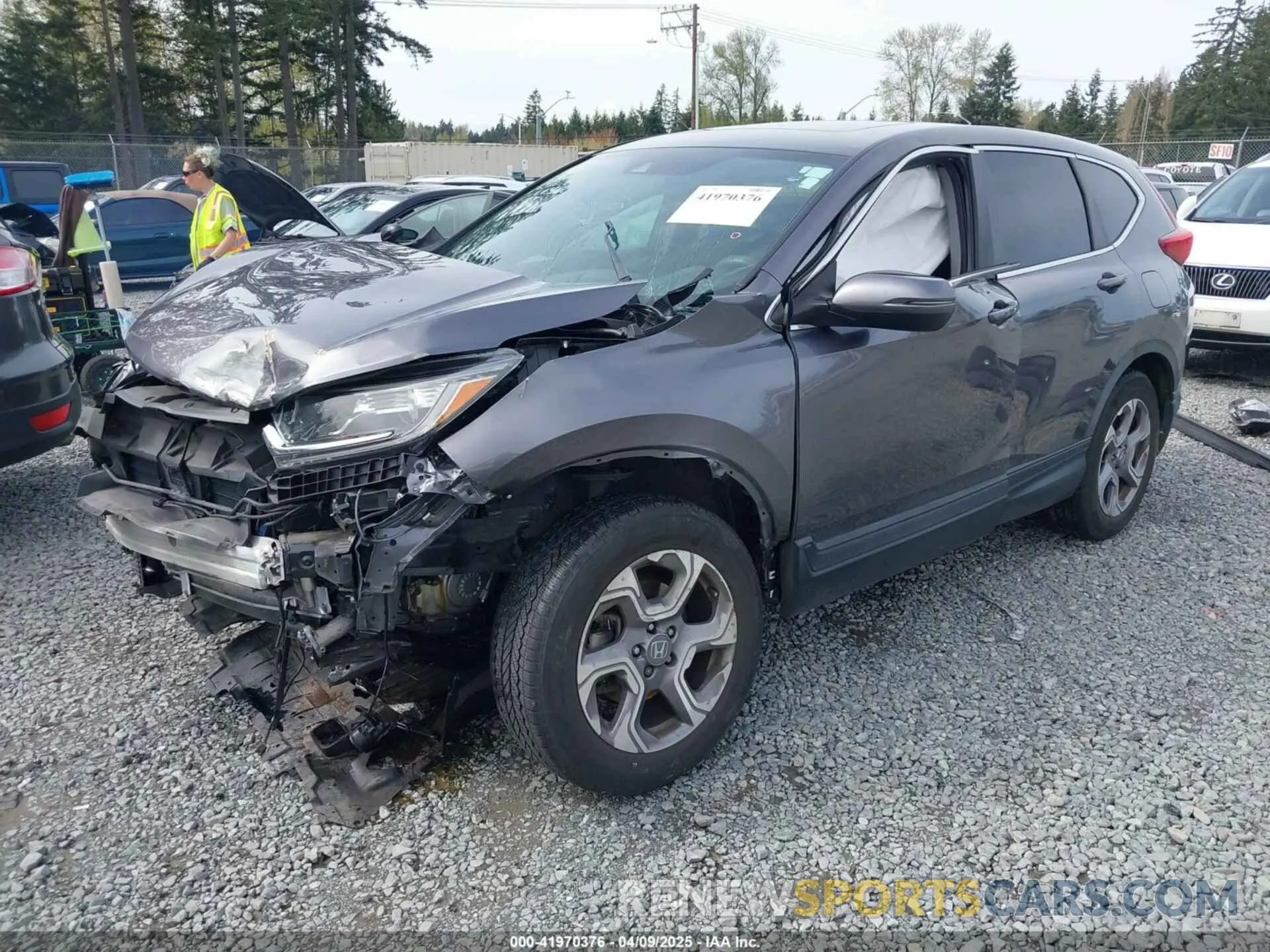2 fotografías del automóvil dañado JHLRW2H57KX022530 HONDA CR-V 2019
