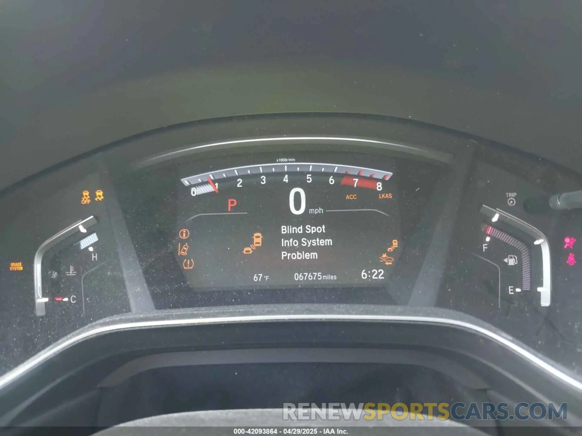7 fotografías del automóvil dañado JHLRW2H81KX013073 HONDA CR-V 2019