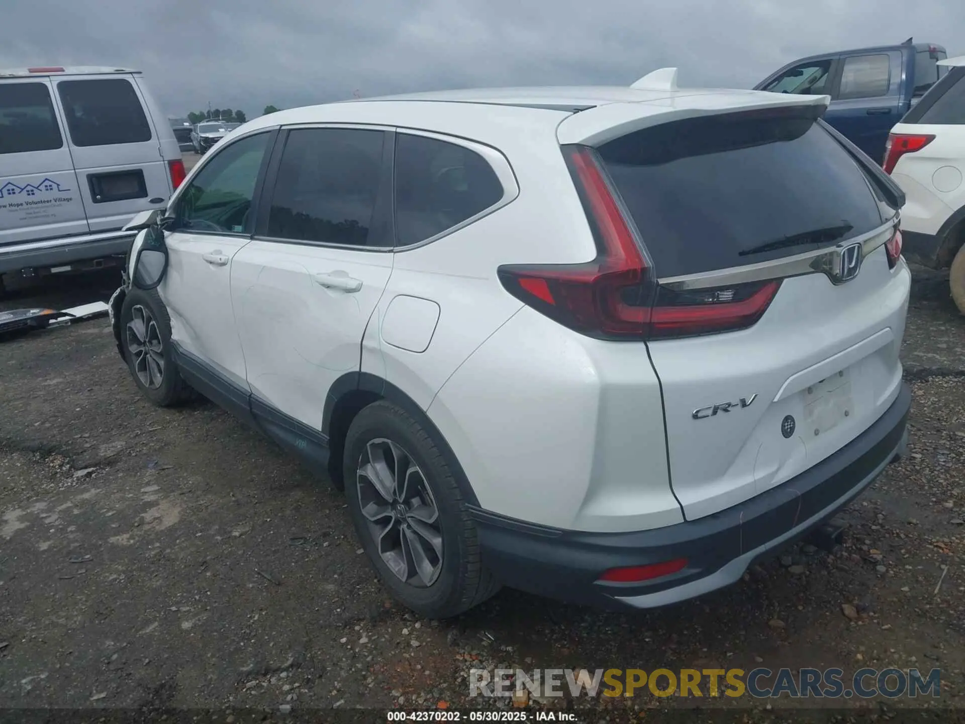 3 fotografías del automóvil dañado 2HKRW1H57LH409227 HONDA CR-V 2020