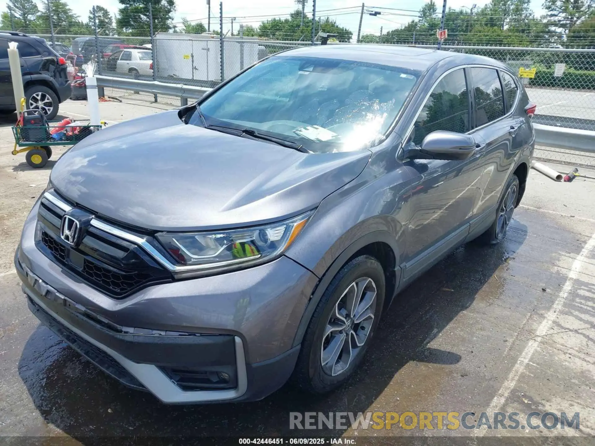 2 fotografías del automóvil dañado 2HKRW1H58LH407583 HONDA CR-V 2020