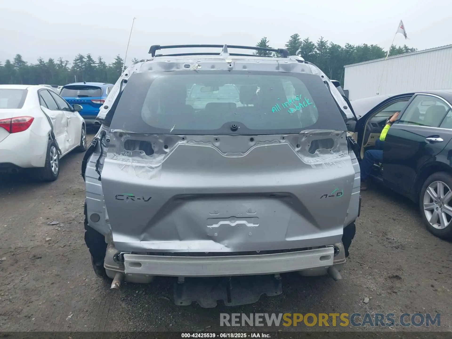 6 fotografías del automóvil dañado 2HKRW2H20LH650560 HONDA CR-V 2020