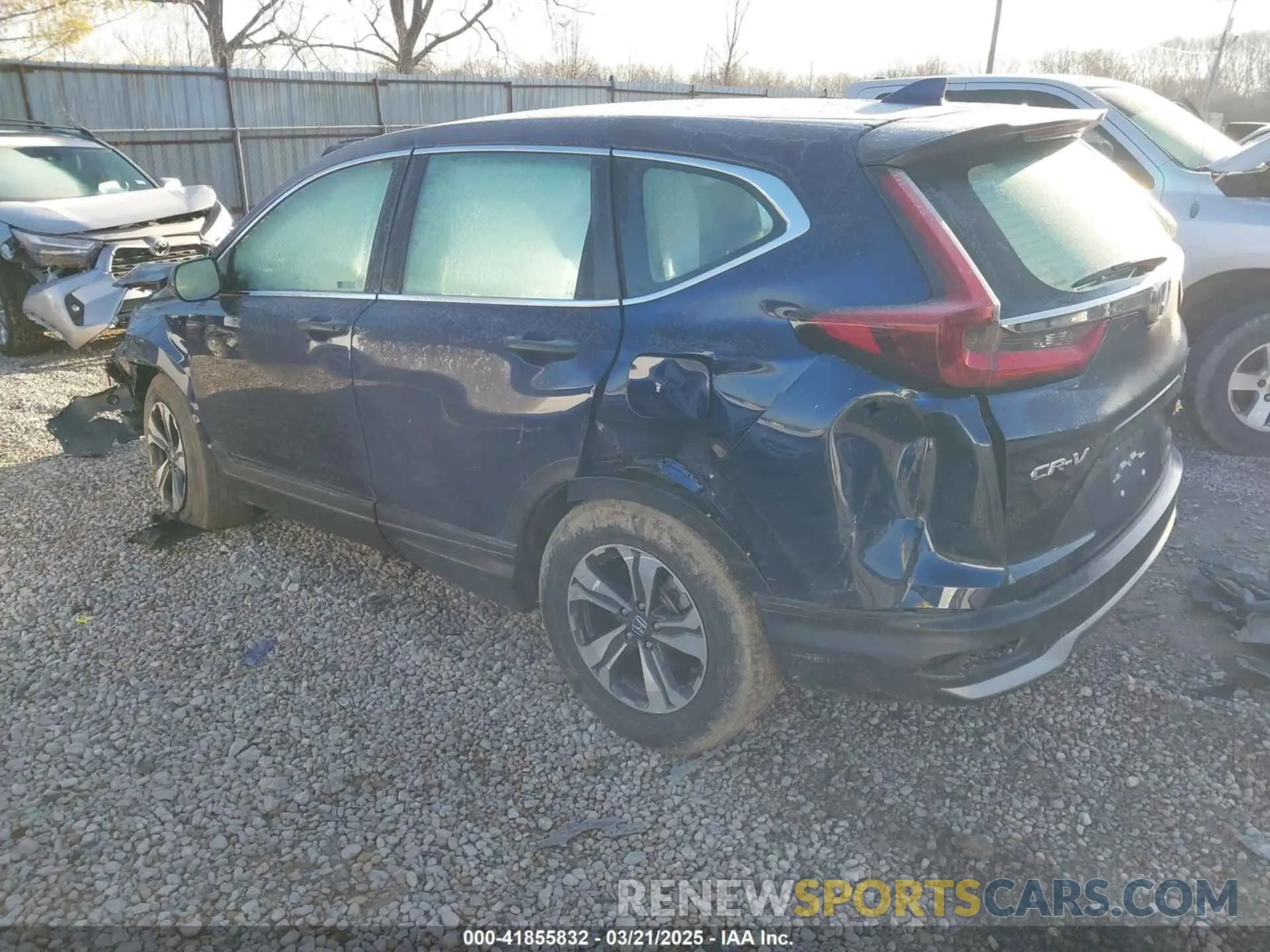 3 fotografías del automóvil dañado 2HKRW2H23LH632375 HONDA CR-V 2020