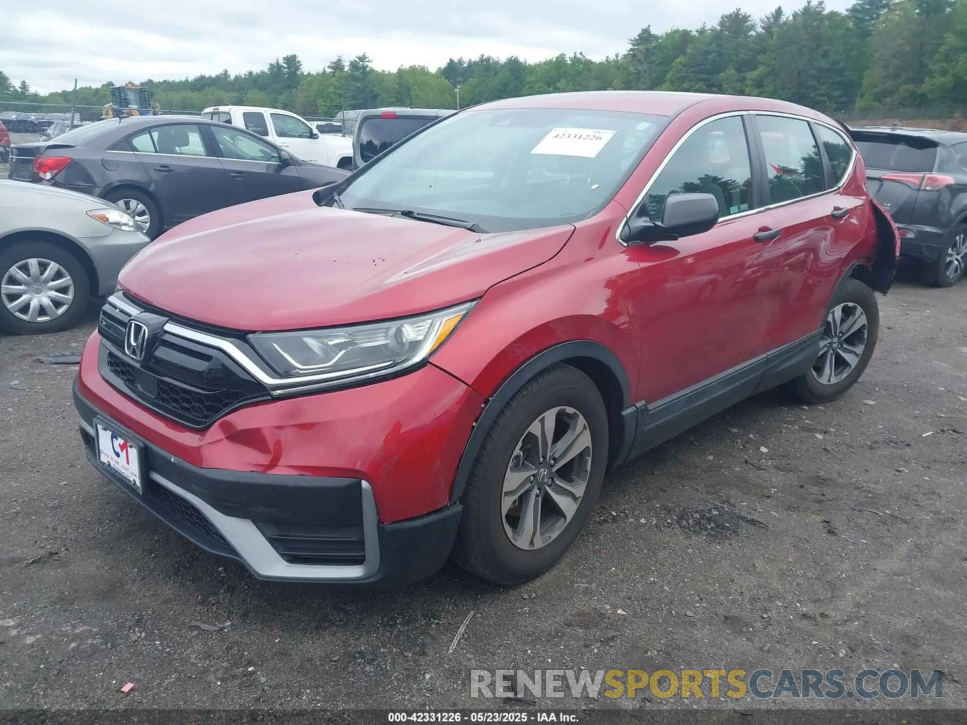 2 fotografías del automóvil dañado 2HKRW2H2XLH649951 HONDA CR-V 2020