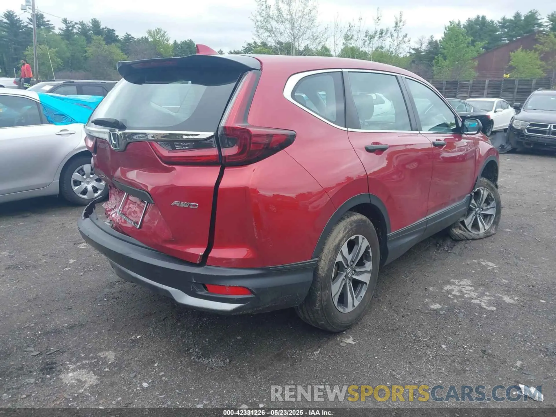 4 fotografías del automóvil dañado 2HKRW2H2XLH649951 HONDA CR-V 2020