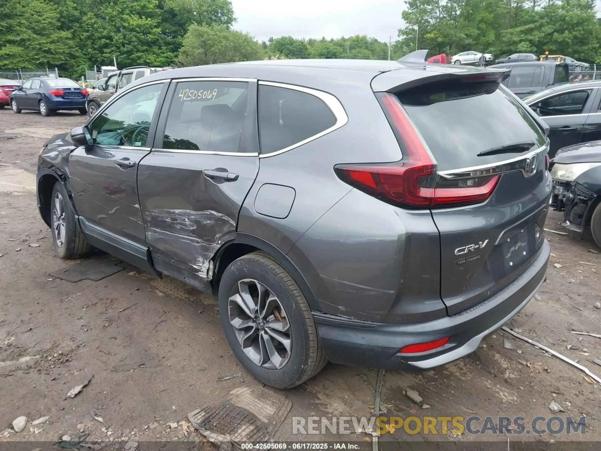 3 fotografías del automóvil dañado 2HKRW2H57LH635998 HONDA CR-V 2020