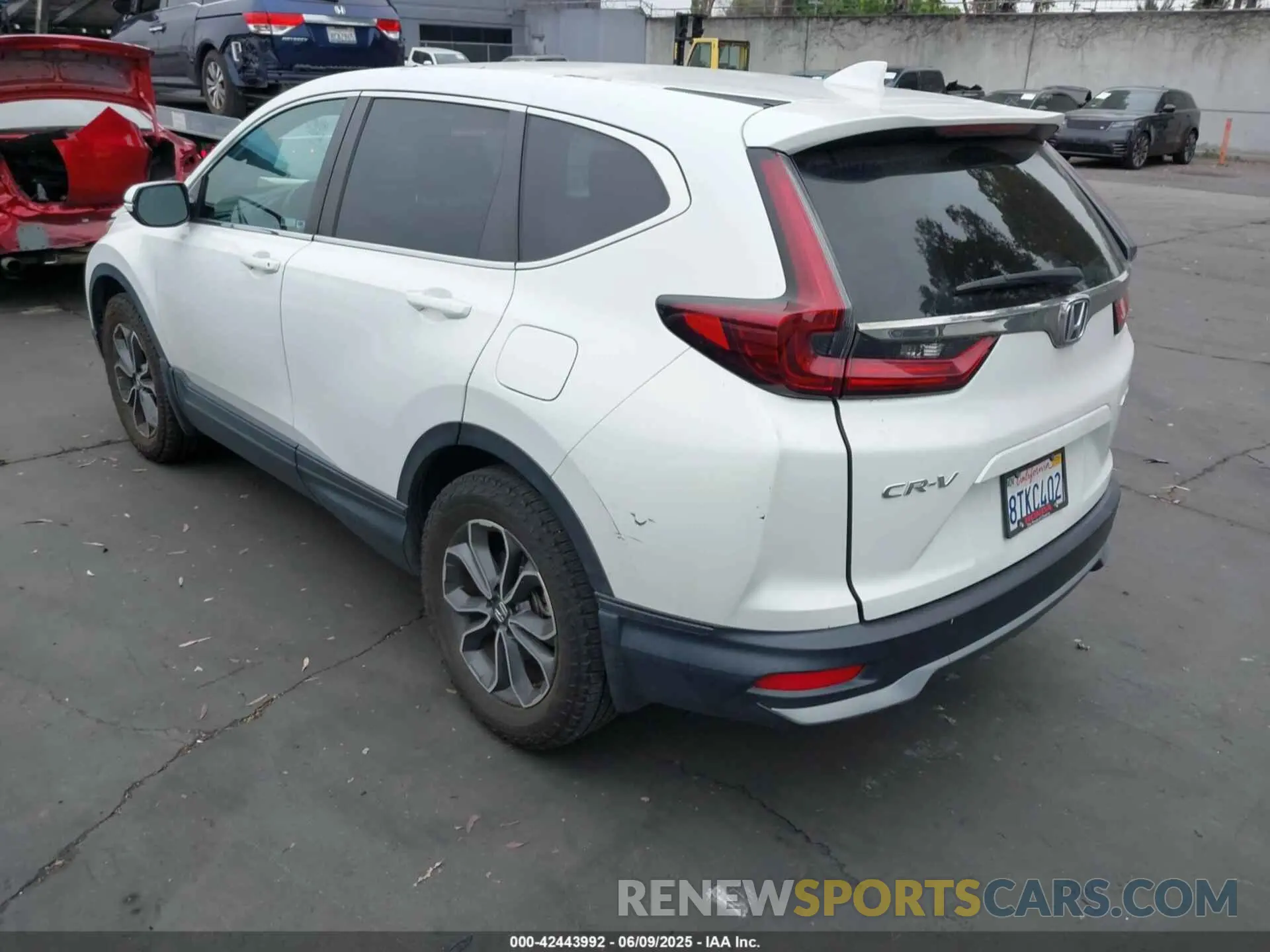 3 fotografías del automóvil dañado 2HKRW2H80LH692392 HONDA CR-V 2020