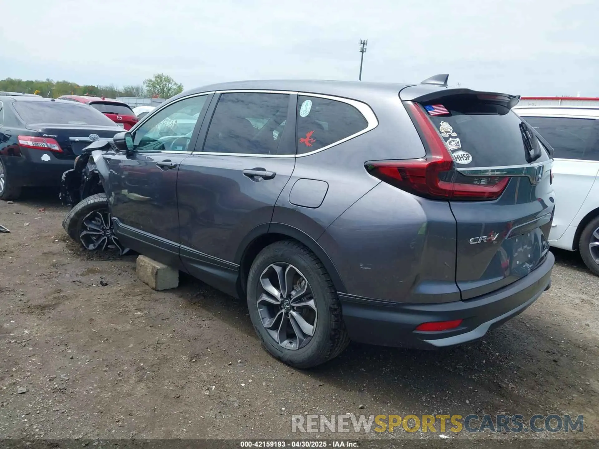 3 fotografías del automóvil dañado 2HKRW2H85LH661459 HONDA CR-V 2020