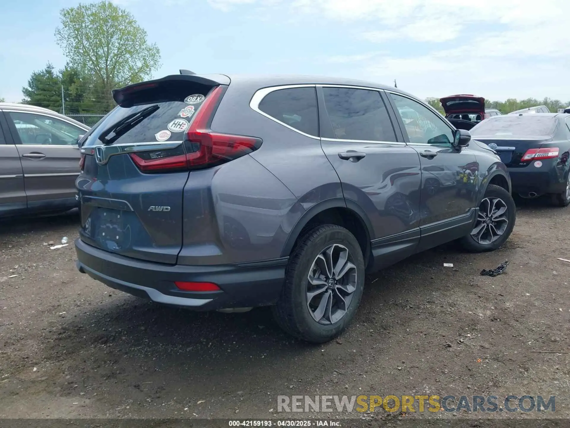 4 fotografías del automóvil dañado 2HKRW2H85LH661459 HONDA CR-V 2020
