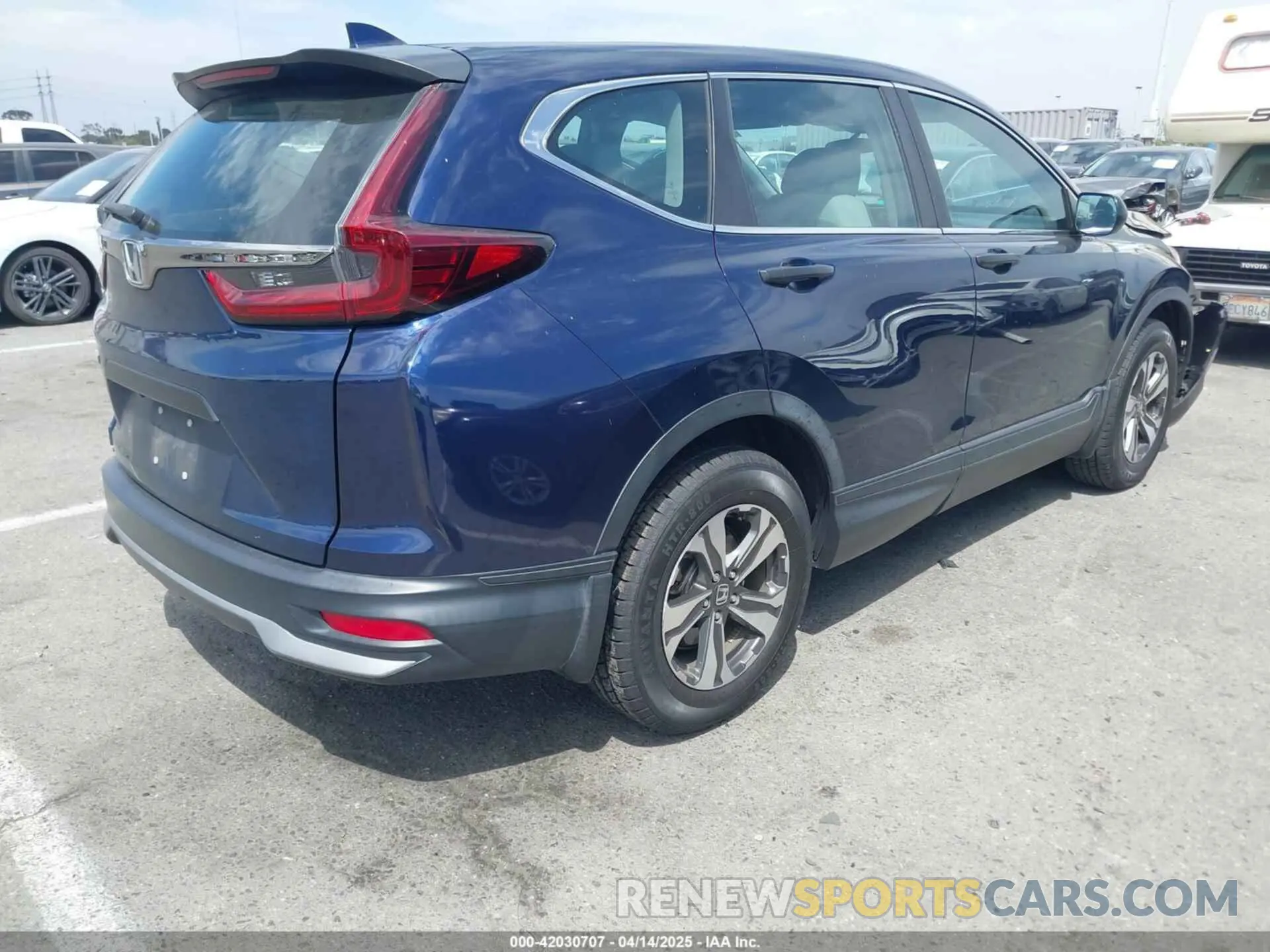 4 fotografías del automóvil dañado 5J6RW1H28LA001746 HONDA CR-V 2020