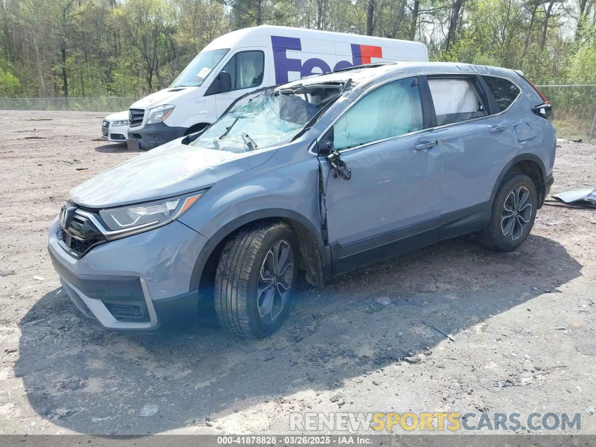 2 fotografías del automóvil dañado 5J6RW1H51LA001520 HONDA CR-V 2020