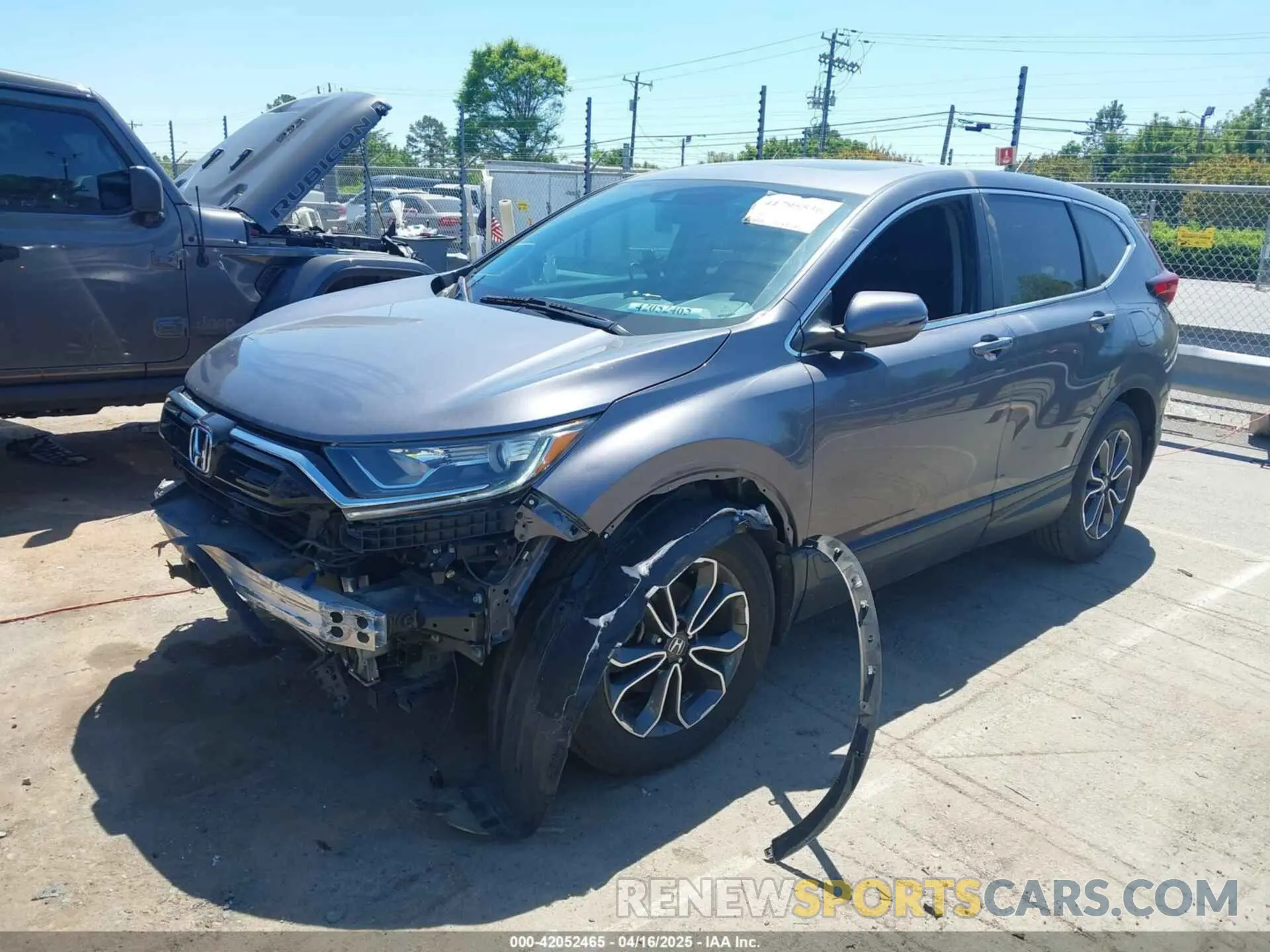 2 fotografías del automóvil dañado 5J6RW1H51LL013820 HONDA CR-V 2020