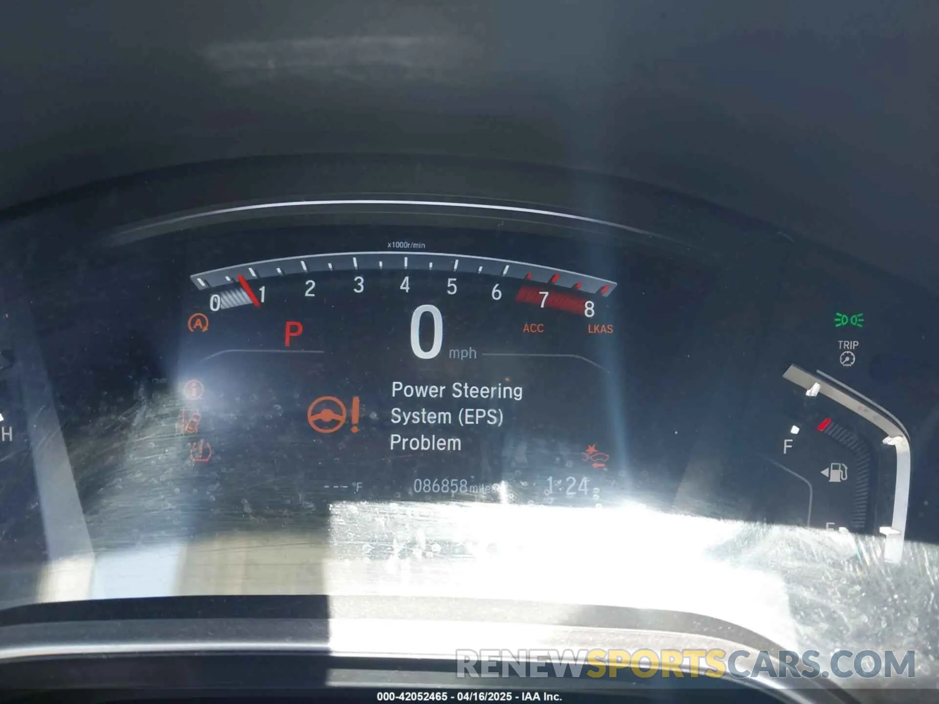 7 fotografías del automóvil dañado 5J6RW1H51LL013820 HONDA CR-V 2020