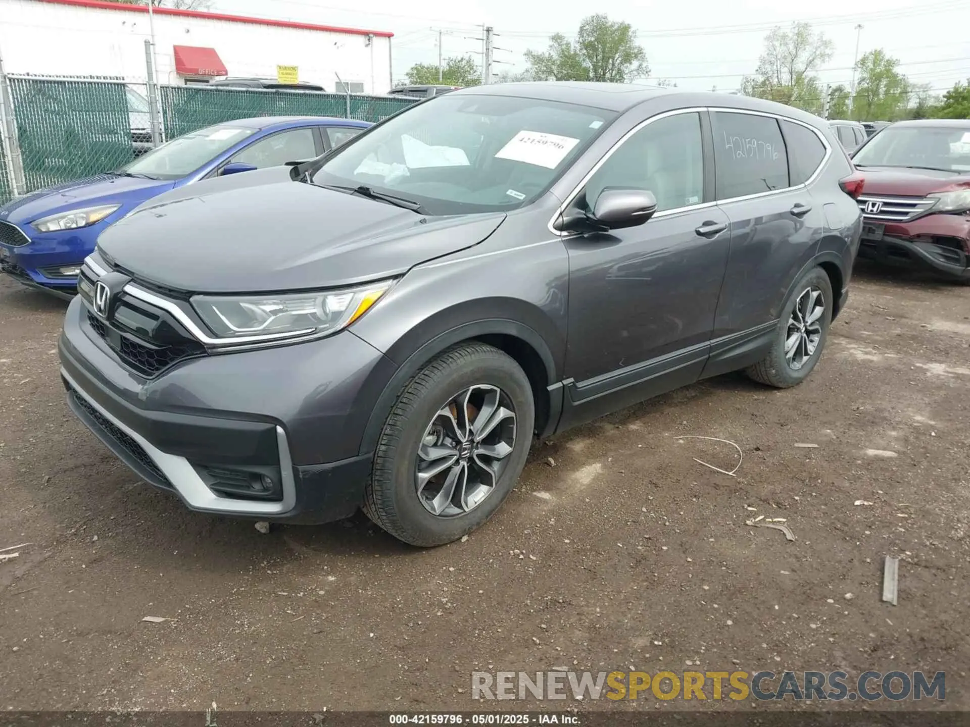 2 fotografías del automóvil dañado 5J6RW1H57LL014261 HONDA CR-V 2020