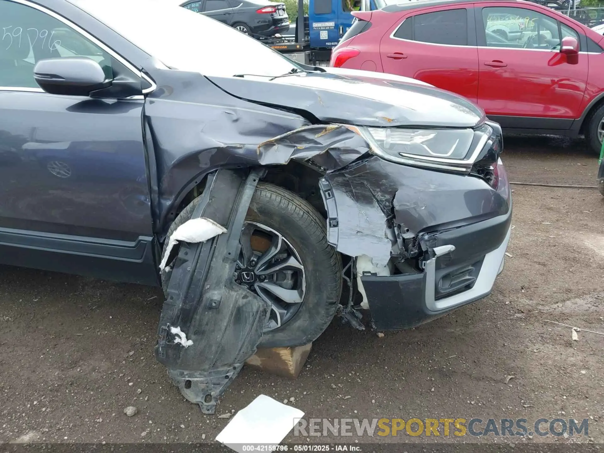 6 fotografías del automóvil dañado 5J6RW1H57LL014261 HONDA CR-V 2020