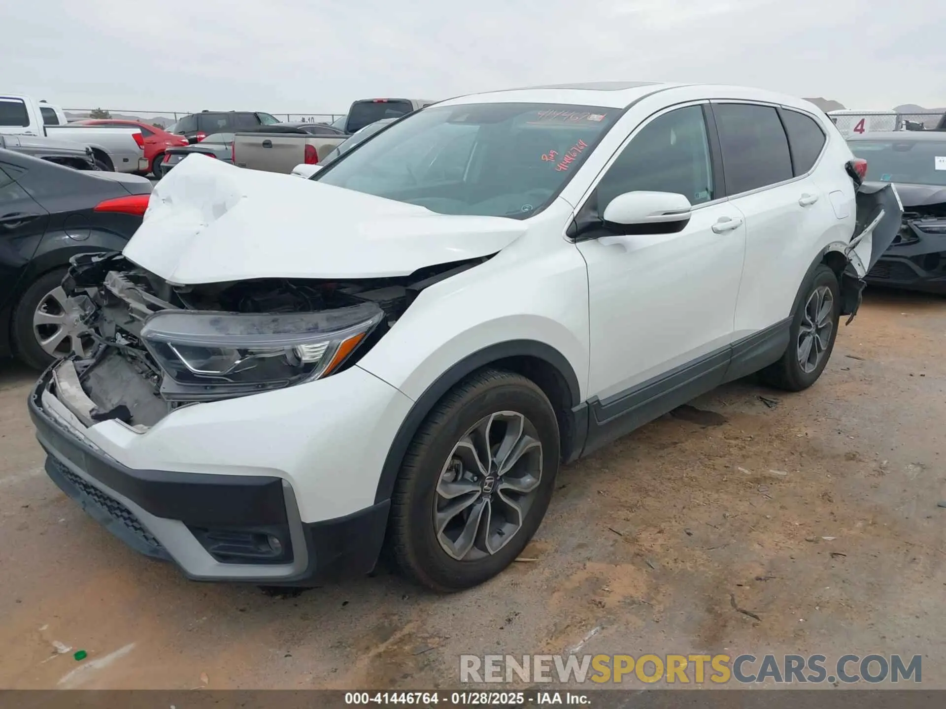 2 fotografías del automóvil dañado 5J6RW1H5XLA014301 HONDA CR-V 2020