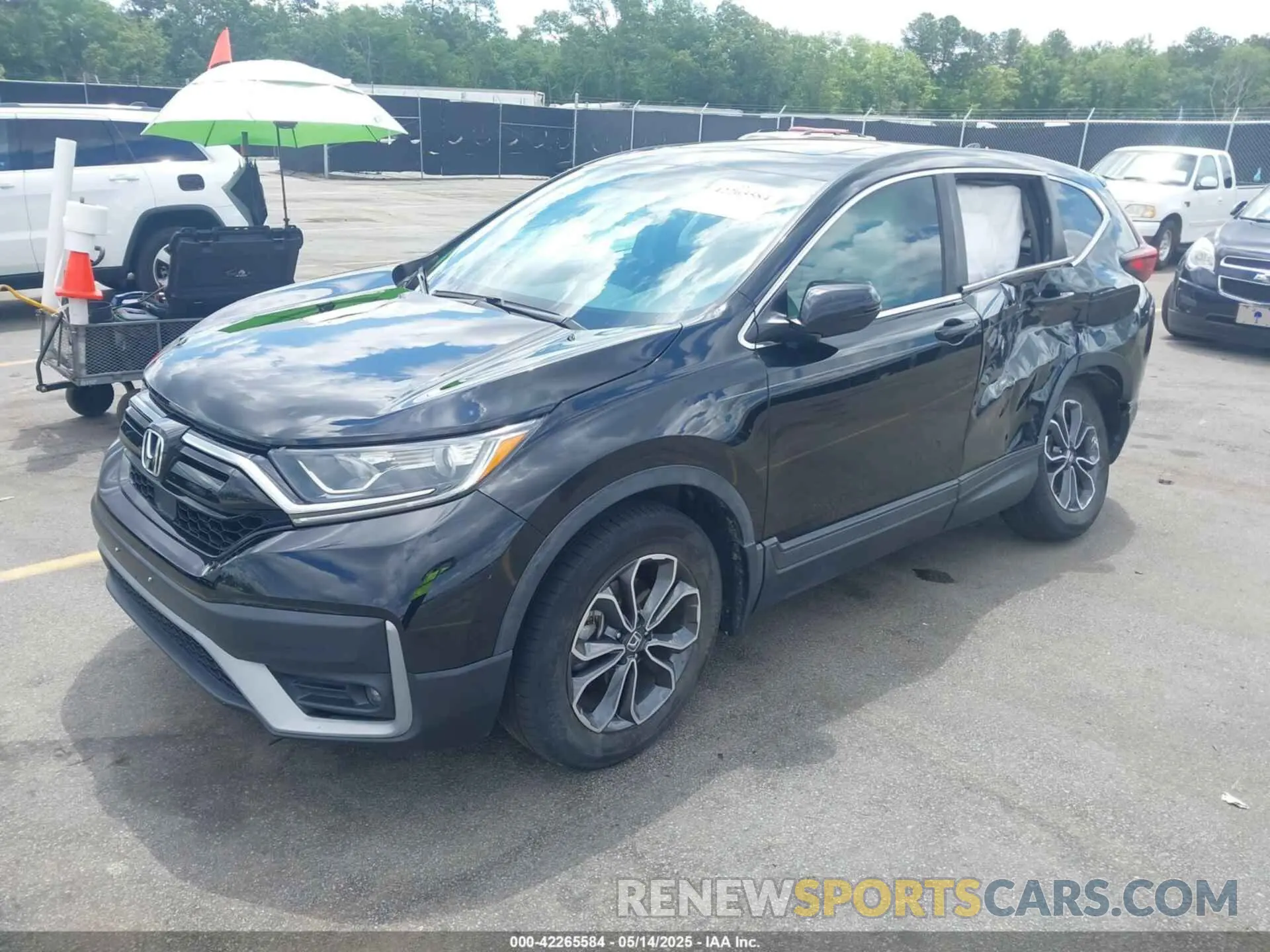 2 fotografías del automóvil dañado 5J6RW1H87LA014928 HONDA CR-V 2020