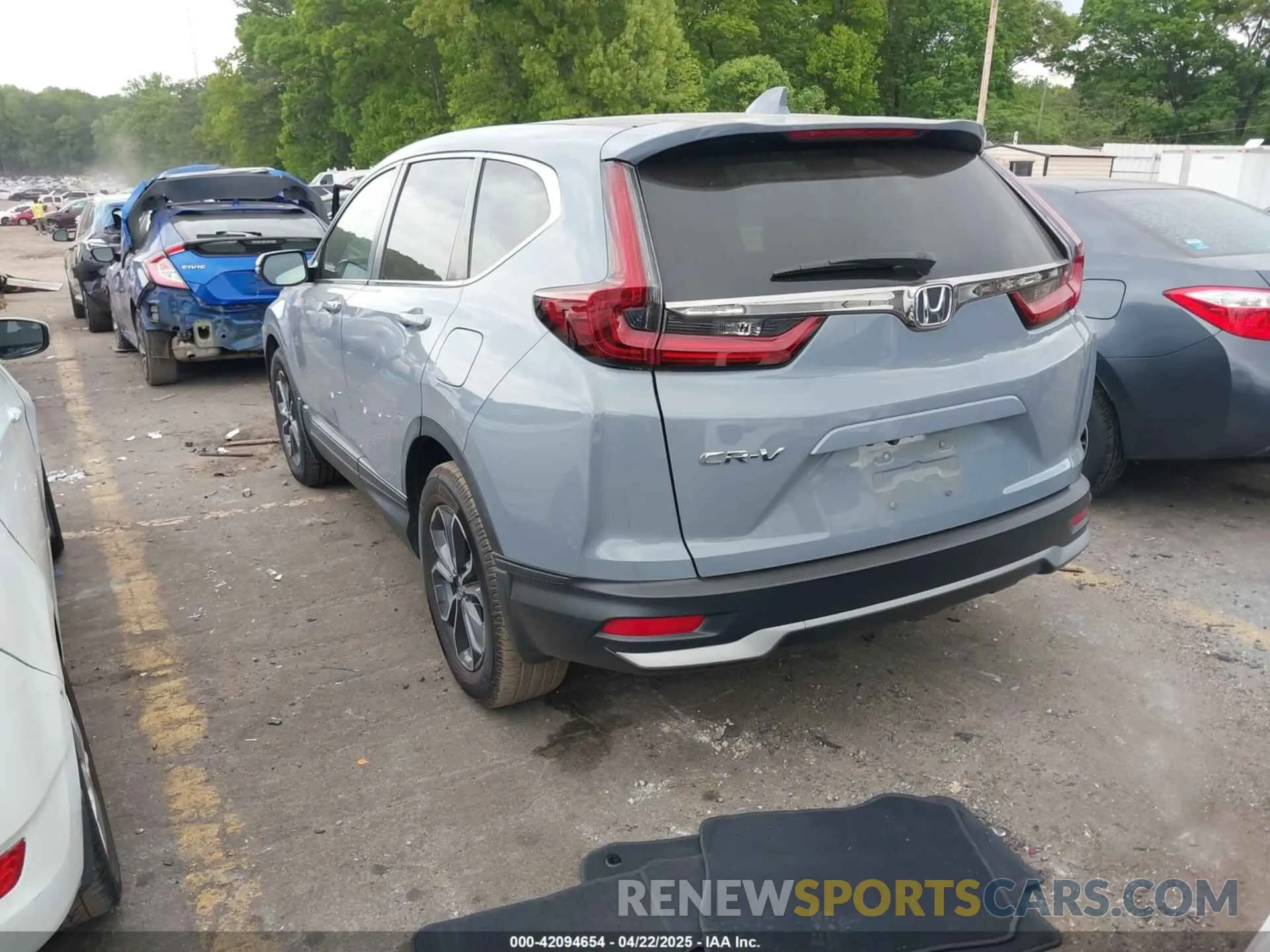 3 fotografías del automóvil dañado 5J6RW1H87LL002878 HONDA CR-V 2020