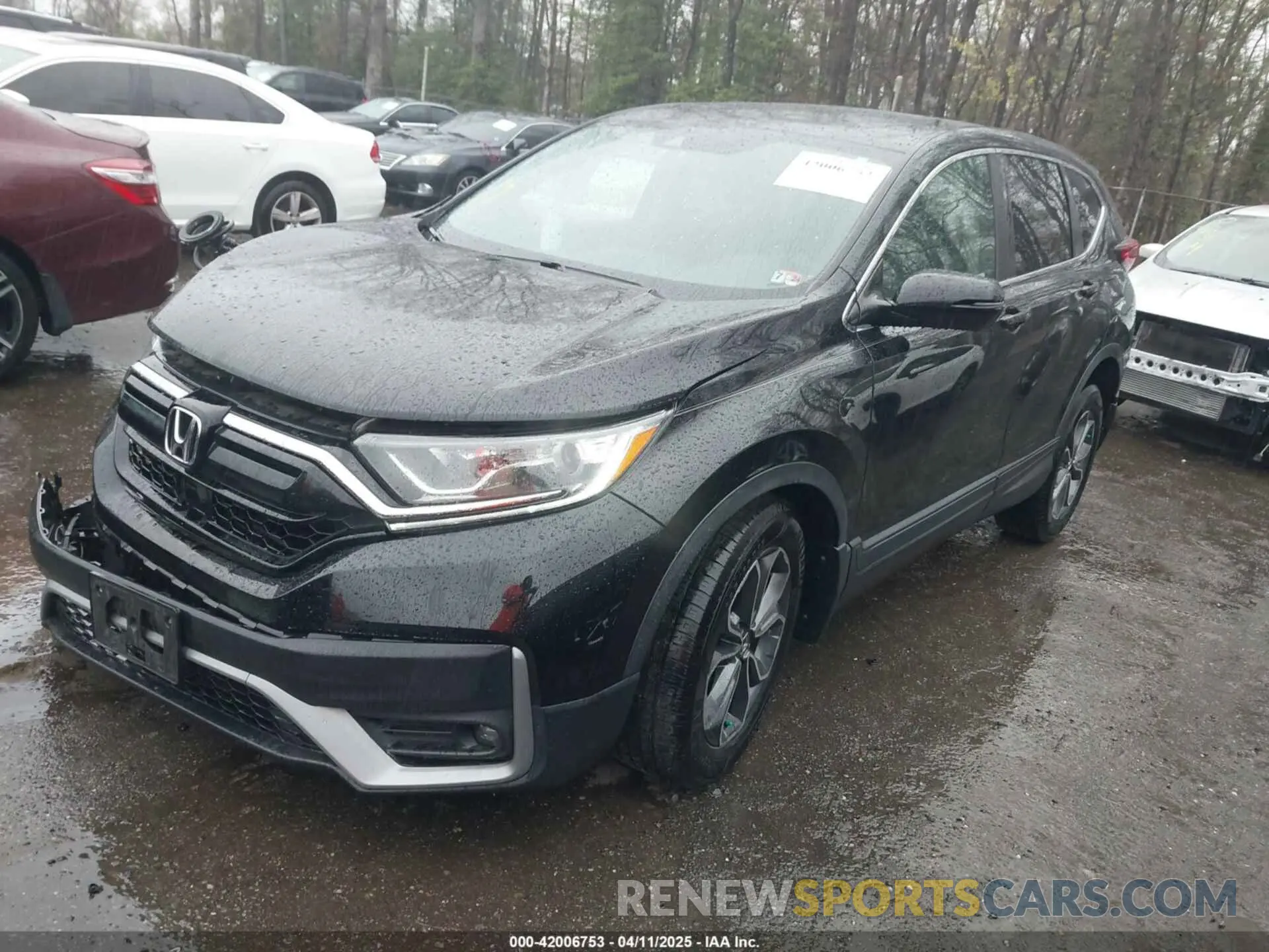 2 fotografías del automóvil dañado 5J6RW2H50LA009355 HONDA CR-V 2020