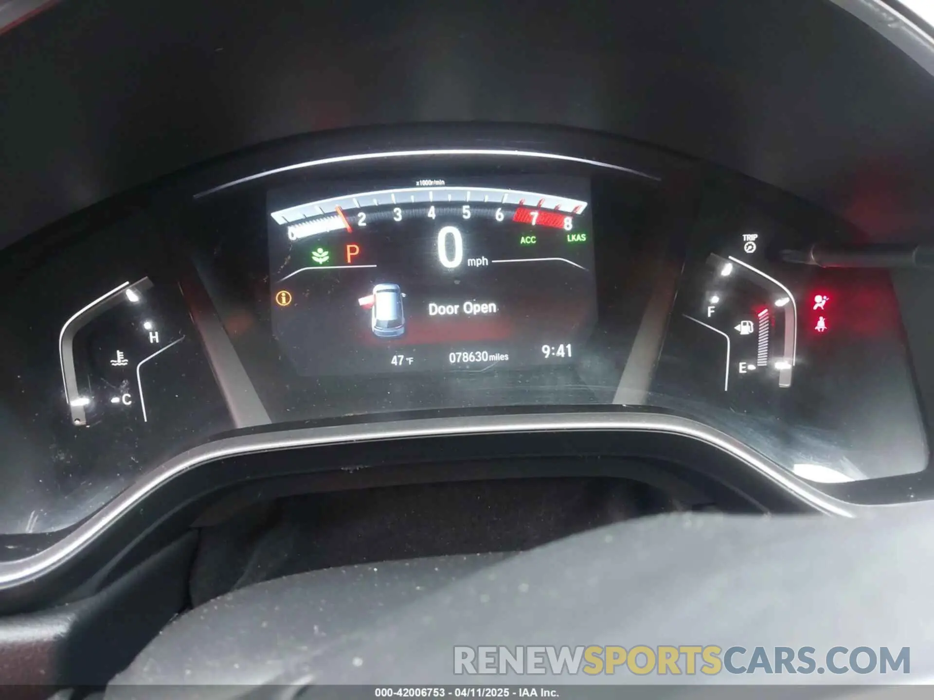 7 fotografías del automóvil dañado 5J6RW2H50LA009355 HONDA CR-V 2020