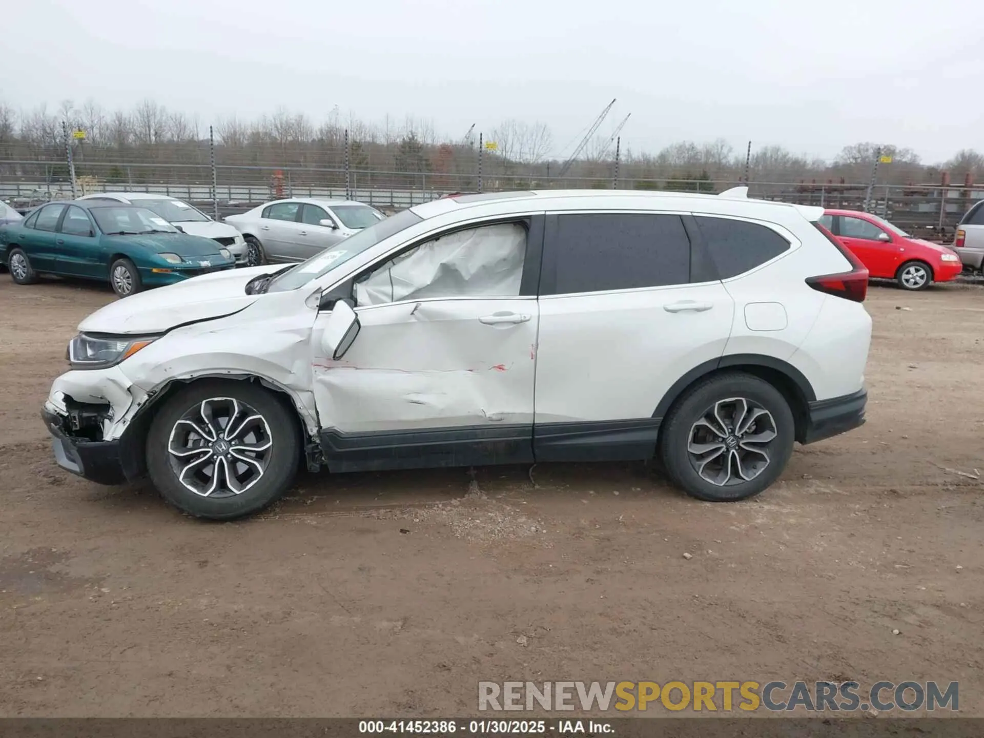14 fotografías del automóvil dañado 5J6RW2H59LL027969 HONDA CR-V 2020