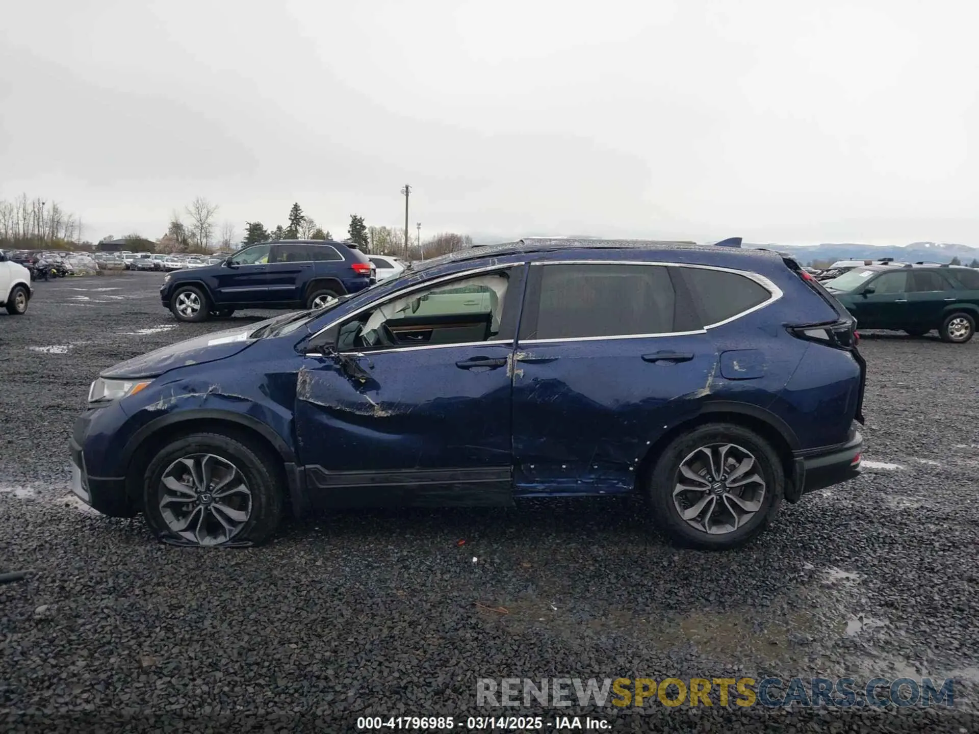 15 fotografías del automóvil dañado 5J6RW2H81LA005437 HONDA CR-V 2020