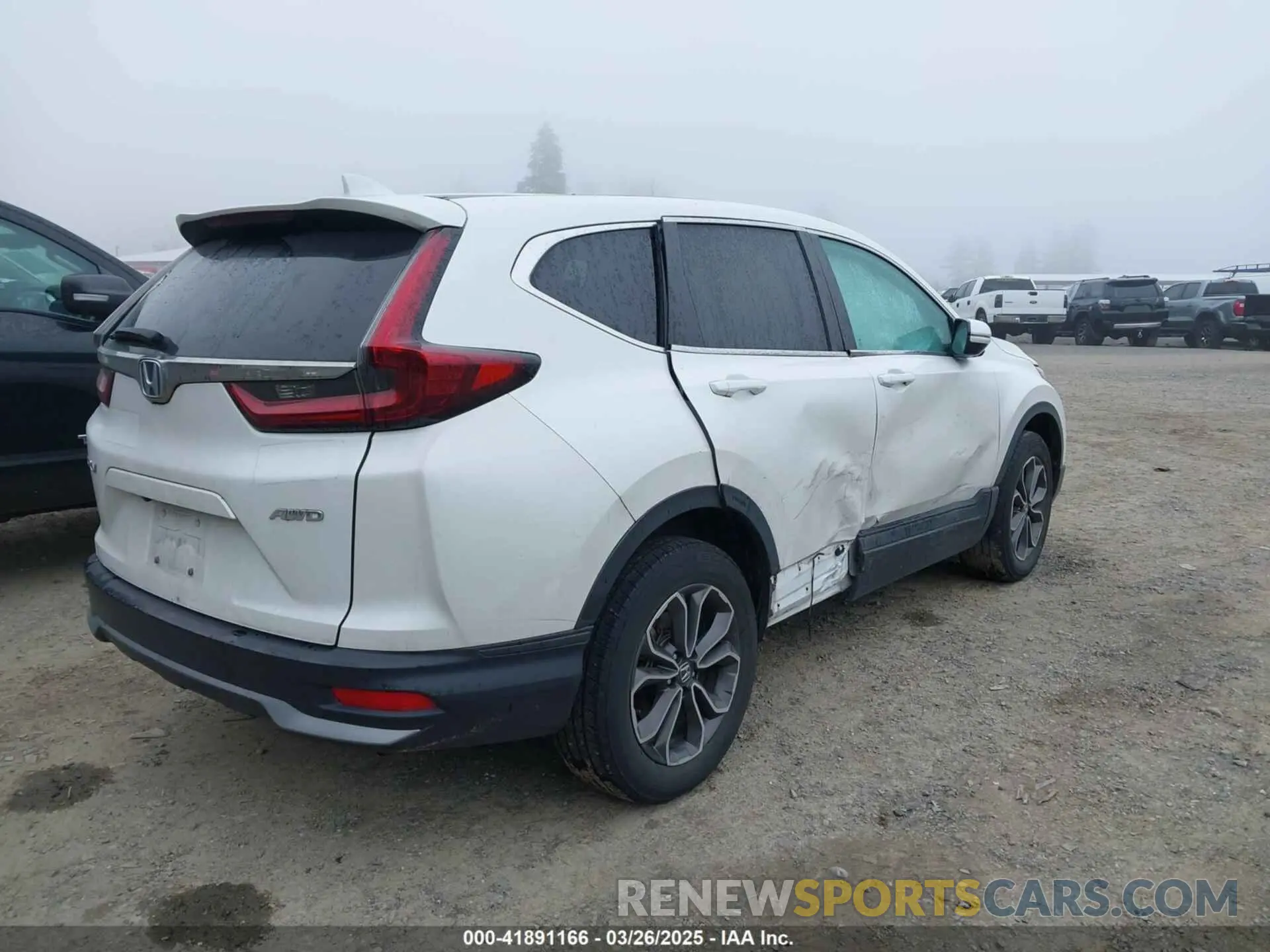 4 fotografías del automóvil dañado 5J6RW2H87LA005989 HONDA CR-V 2020