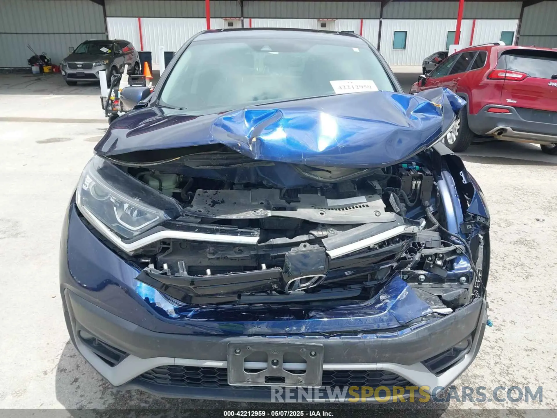 13 fotografías del automóvil dañado 5J6RW2H89LL021955 HONDA CR-V 2020